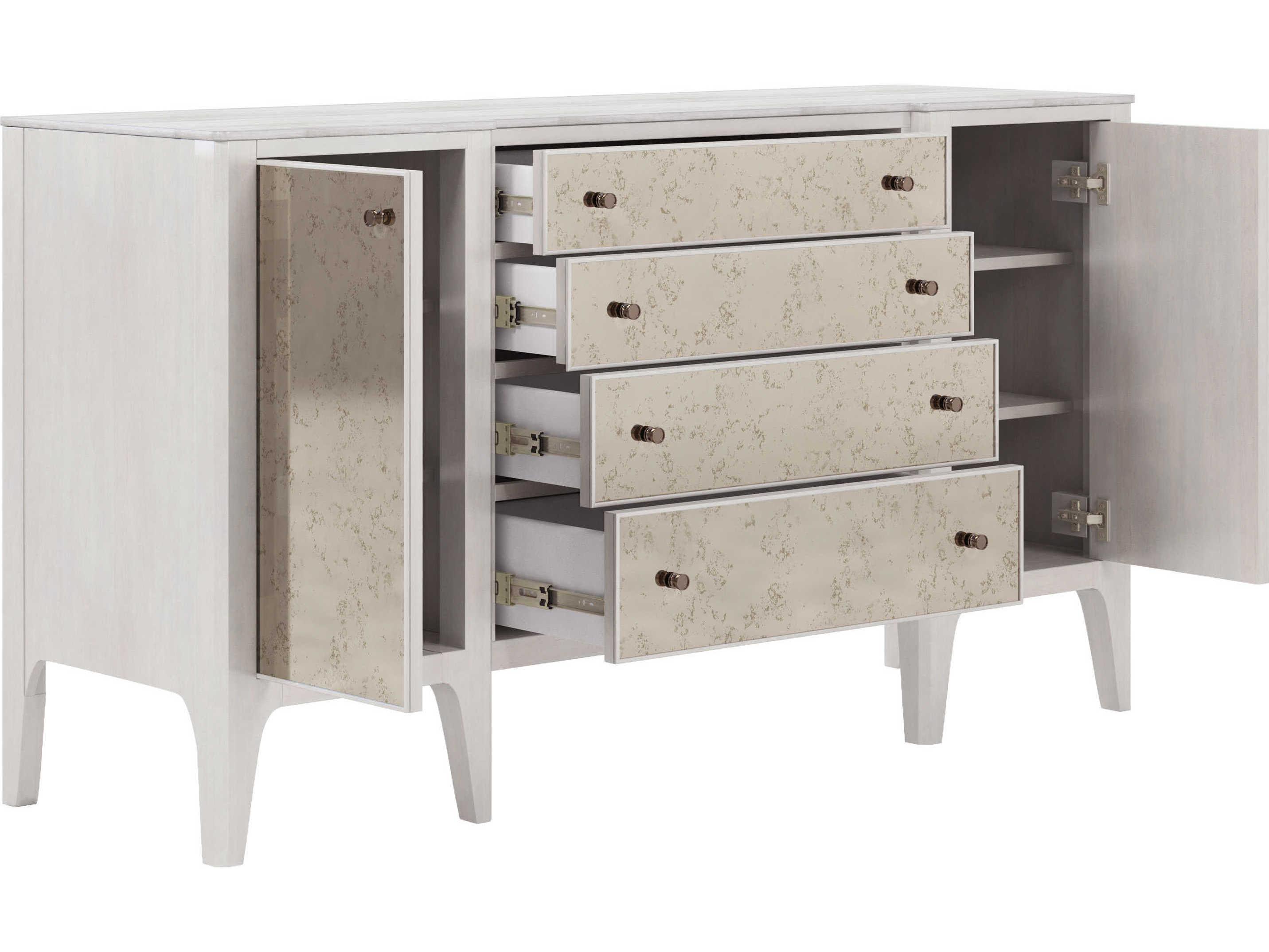 A.R.T. Furniture Mezzanine 68" Poplar Wood Dove Gray Sideboard