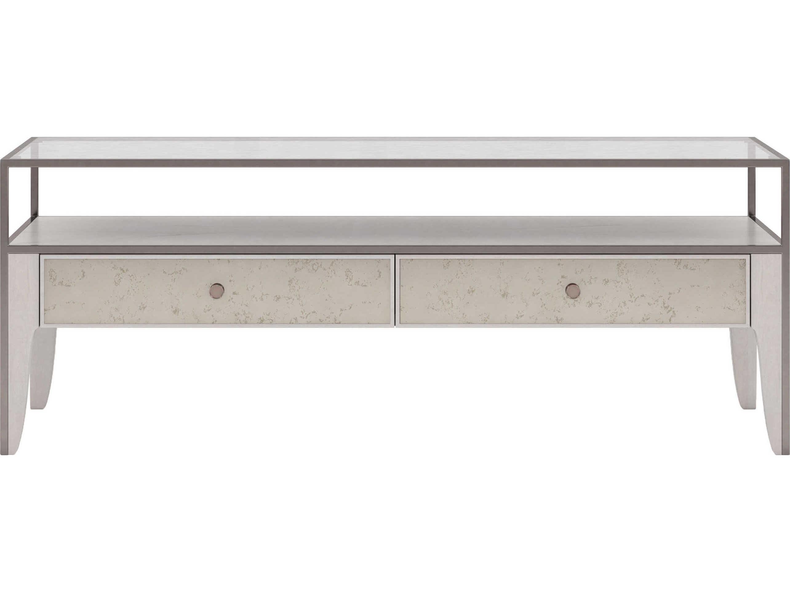 A.R.T. Furniture Mezzanine Rectangular Glass Dove Gray Cocktail Table