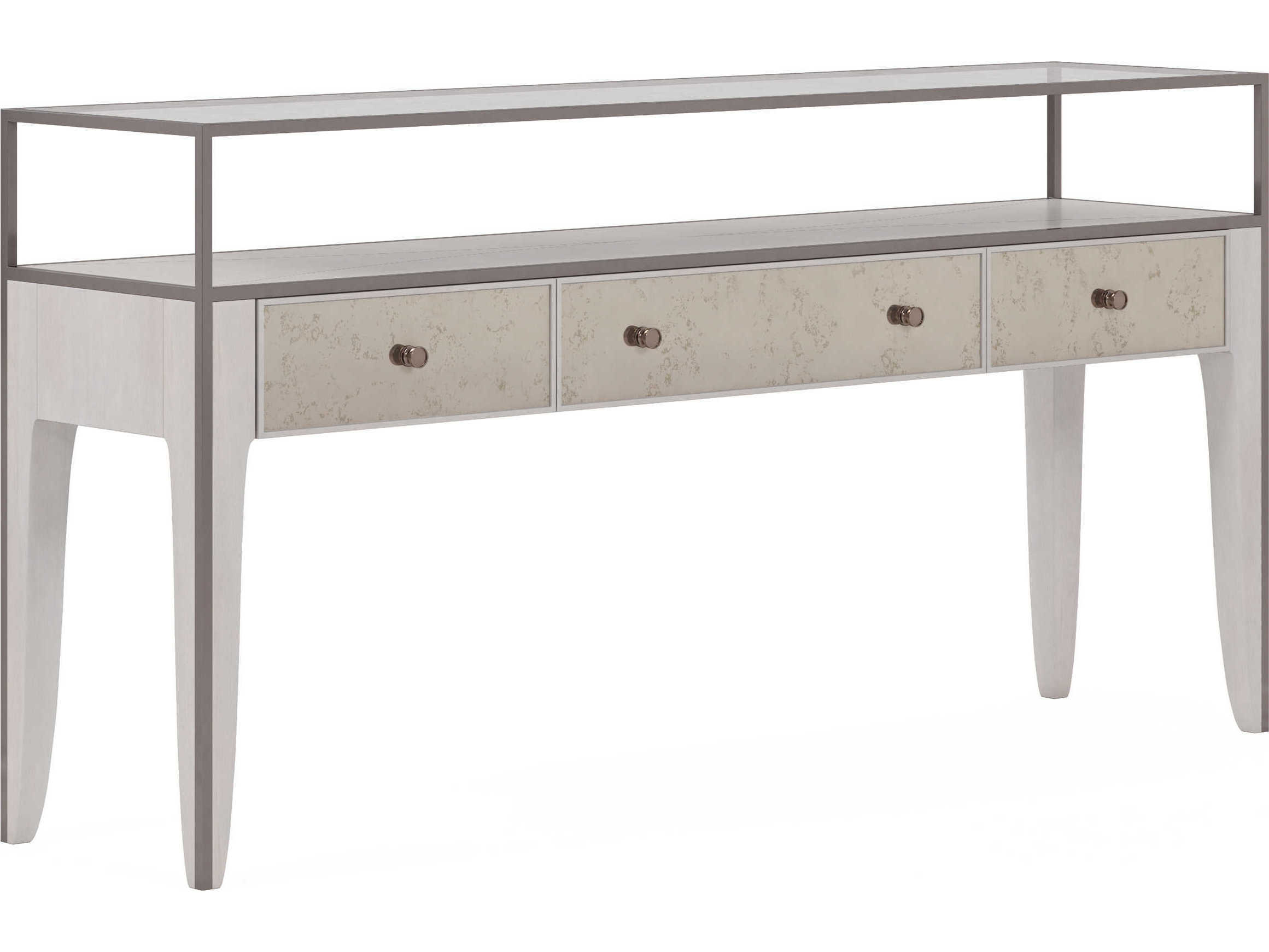 A.R.T. Furniture Mezzanine Rectangular Glass Dove Gray Console Table