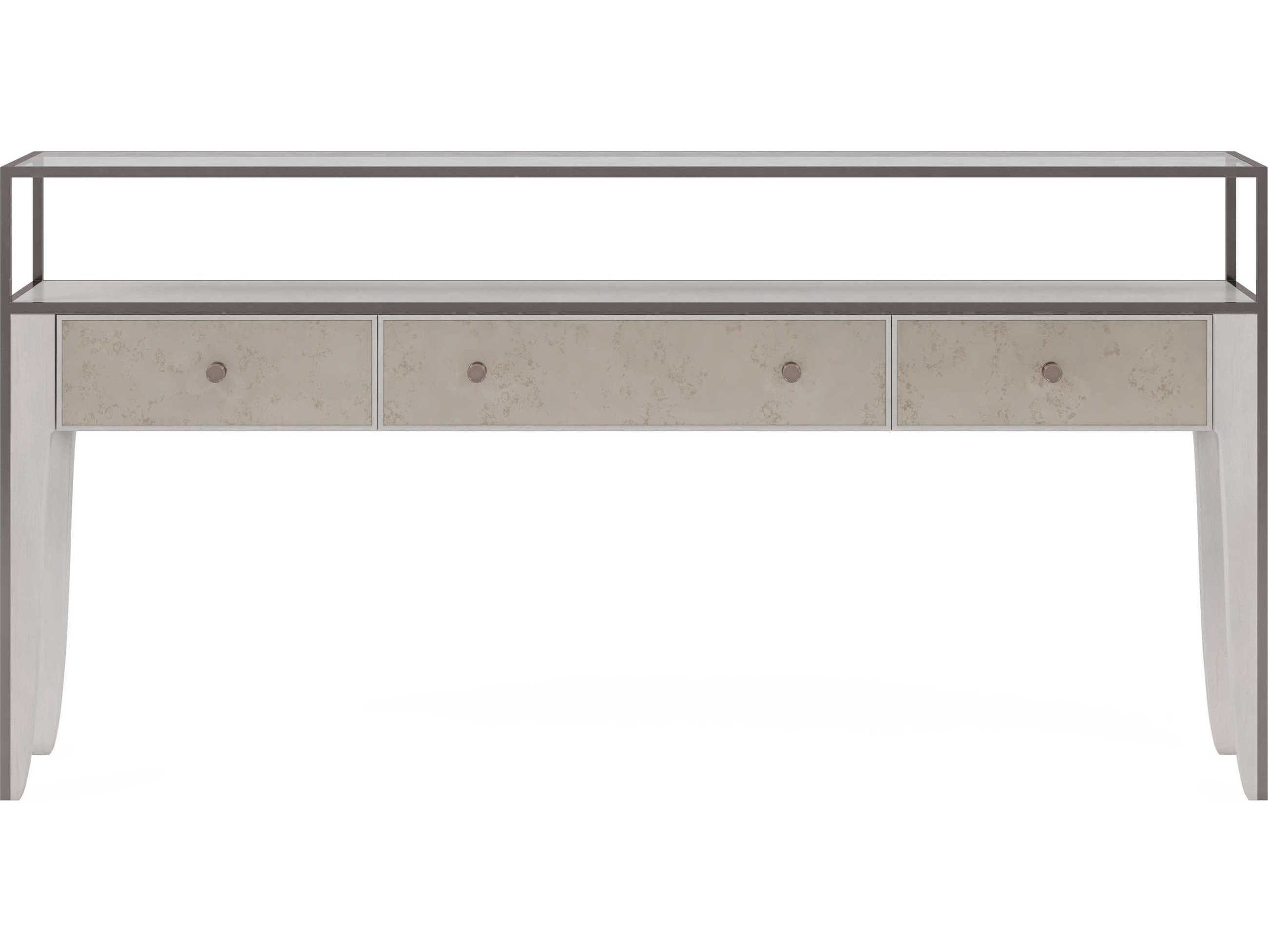 A.R.T. Furniture Mezzanine Rectangular Glass Dove Gray Console Table