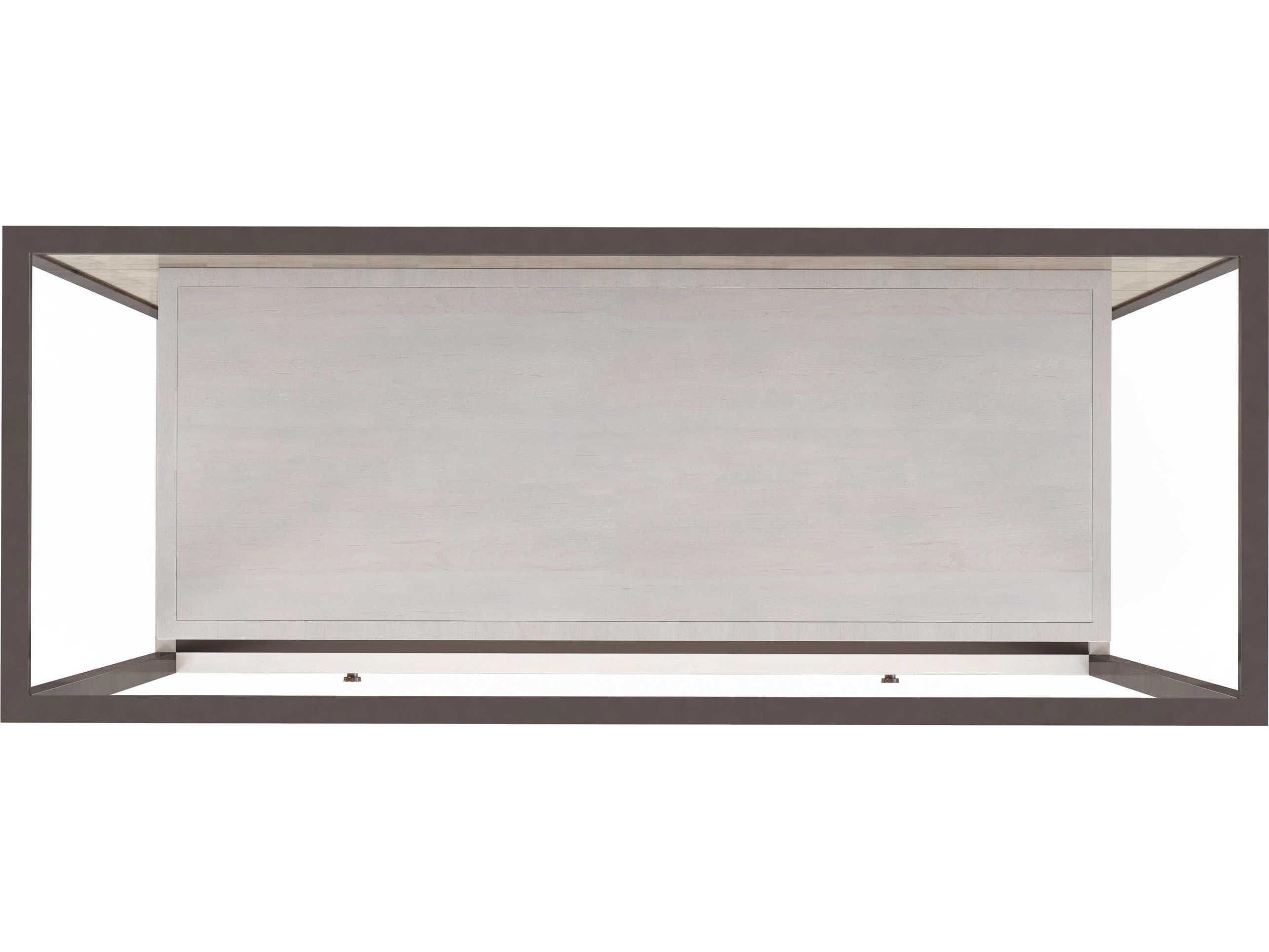 A.R.T. Furniture Mezzanine Poplar Wood Dove Gray Display Cabinet