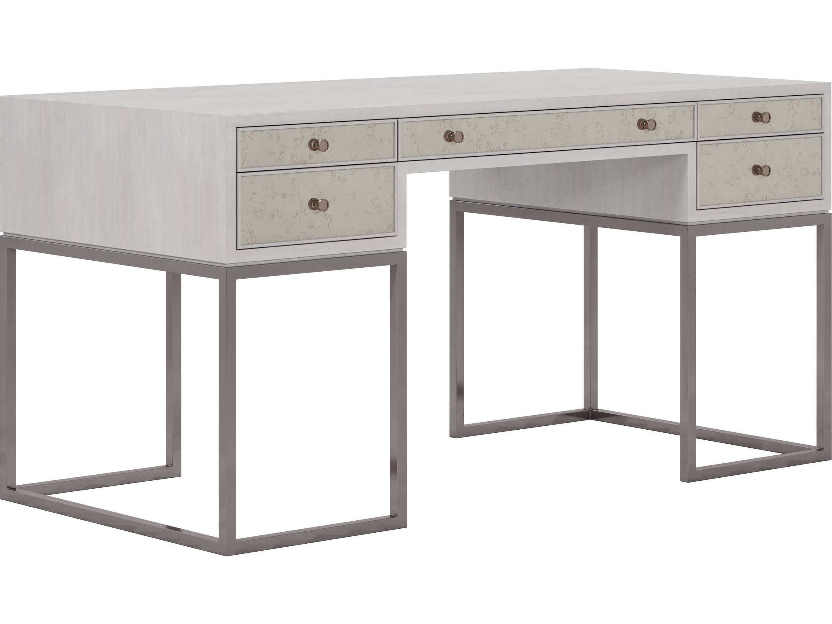 A.R.T. Furniture Mezzanine Dove Gray Poplar Wood Writing Desk