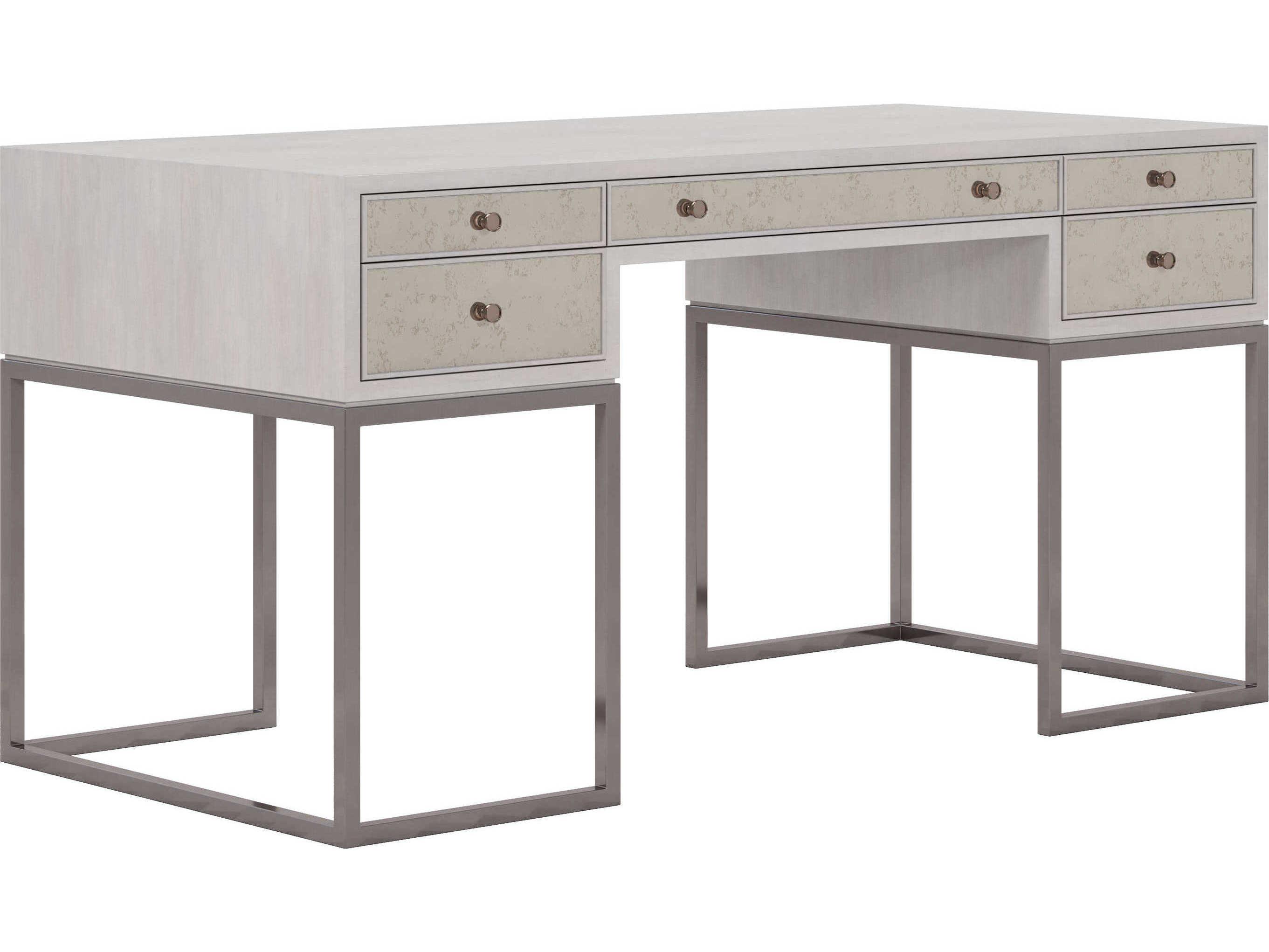 A.R.T. Furniture Mezzanine Dove Gray Poplar Wood Writing Desk