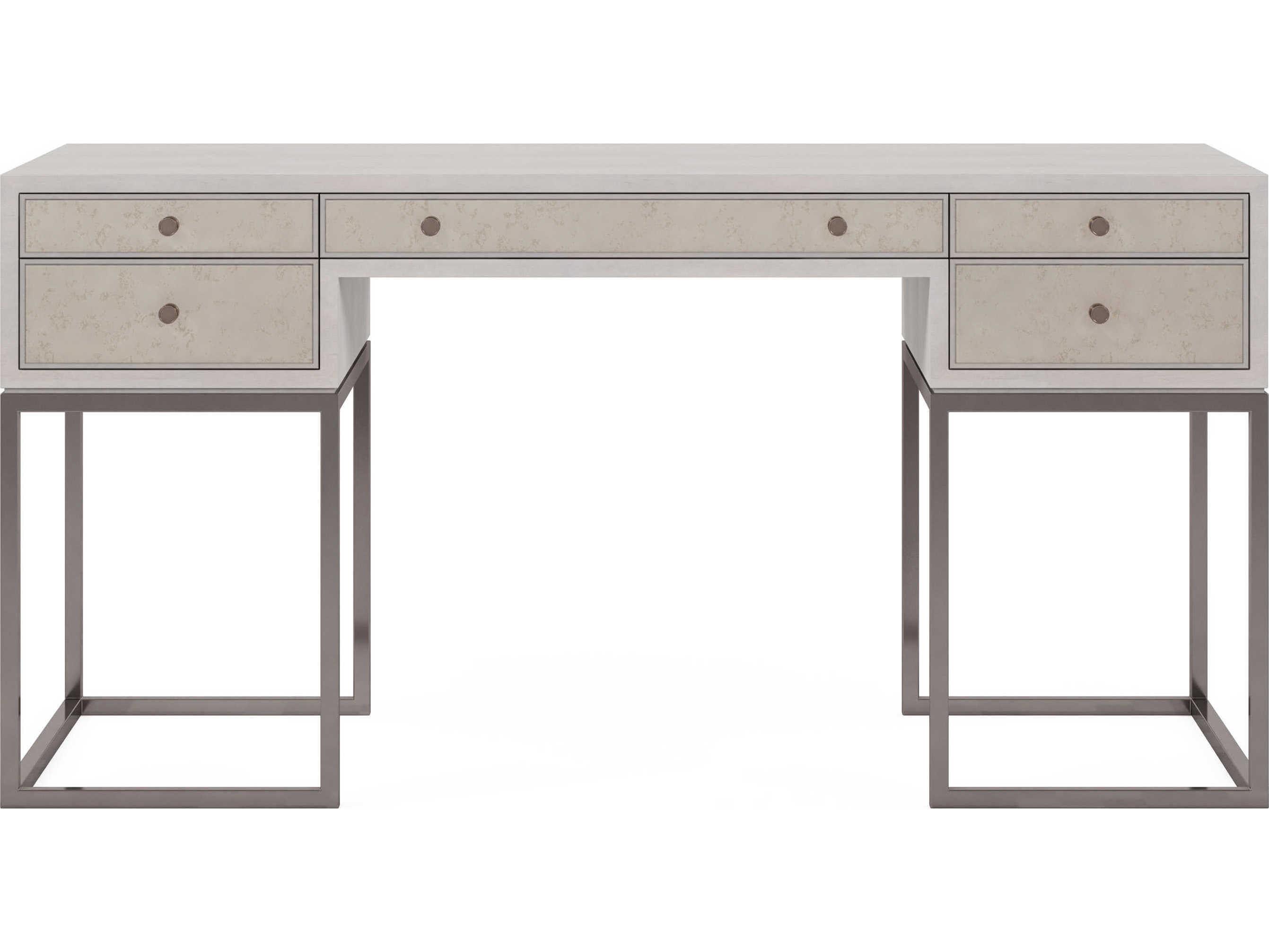 A.R.T. Furniture Mezzanine Dove Gray Poplar Wood Writing Desk