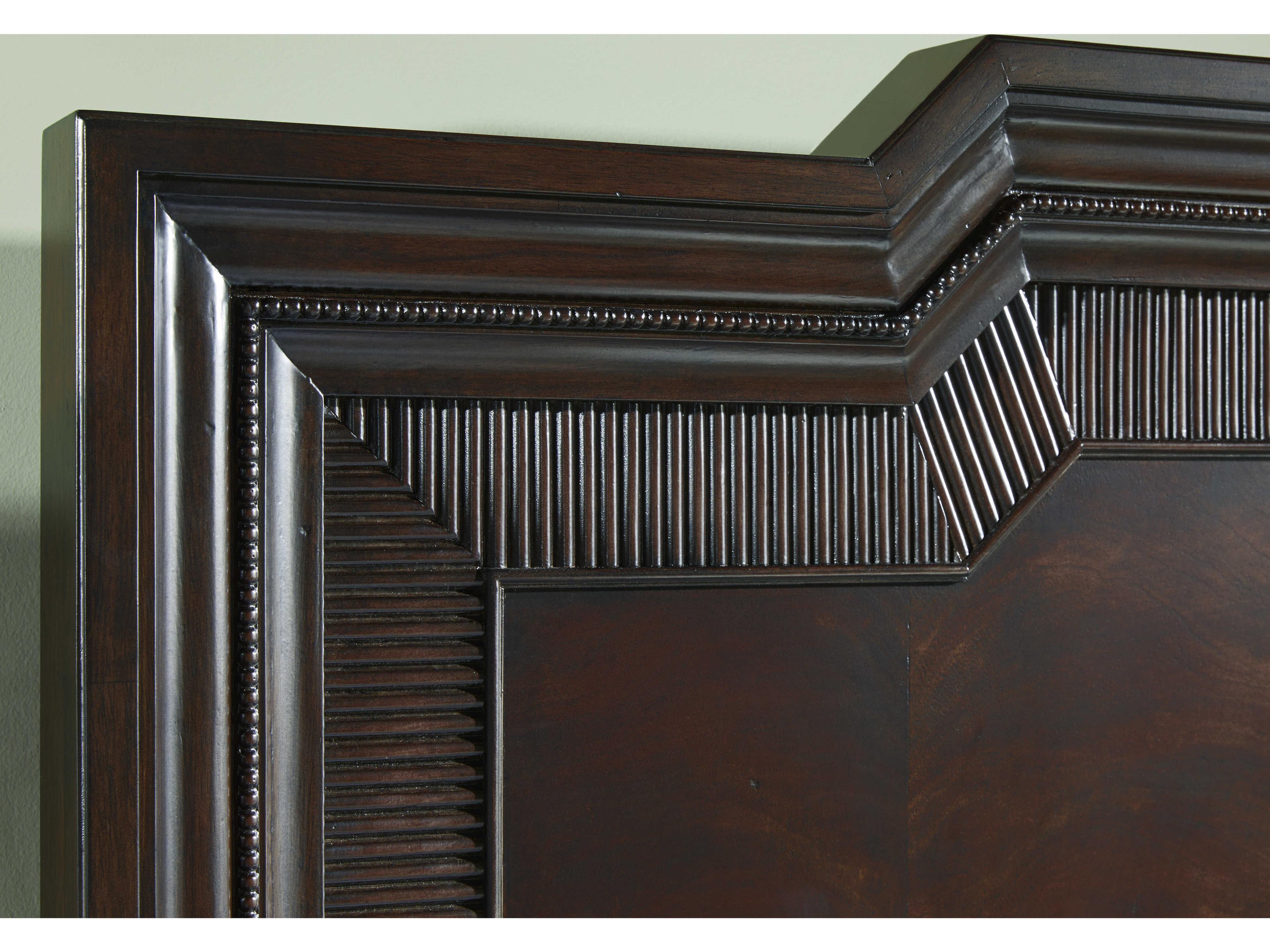 A.R.T. Furniture Revival Napa Mahogany Brown Rubberwood Wood Queen Panel Bed