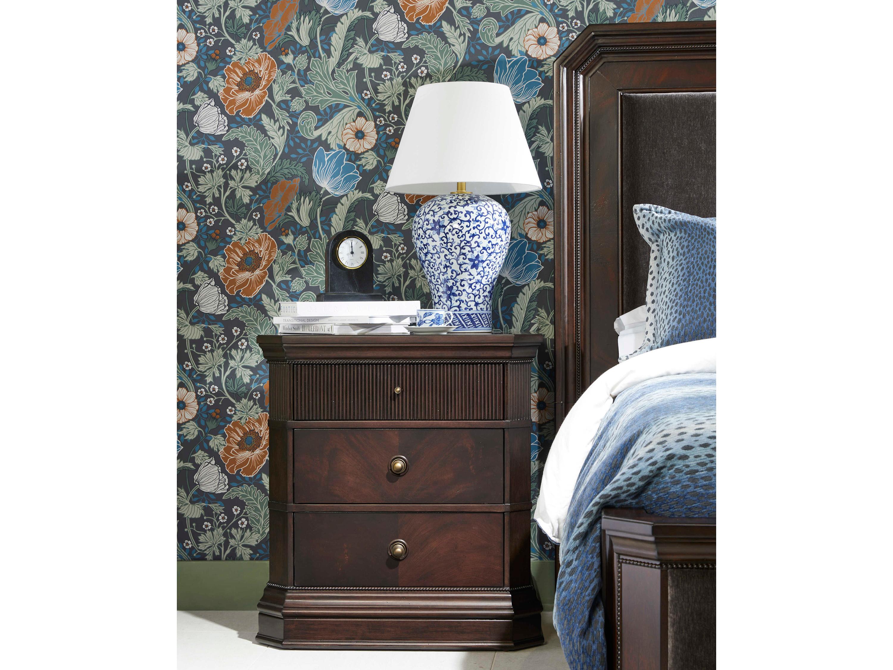 A.R.T. Furniture Revival 3-Drawers Brown Rubberwood Nightstand