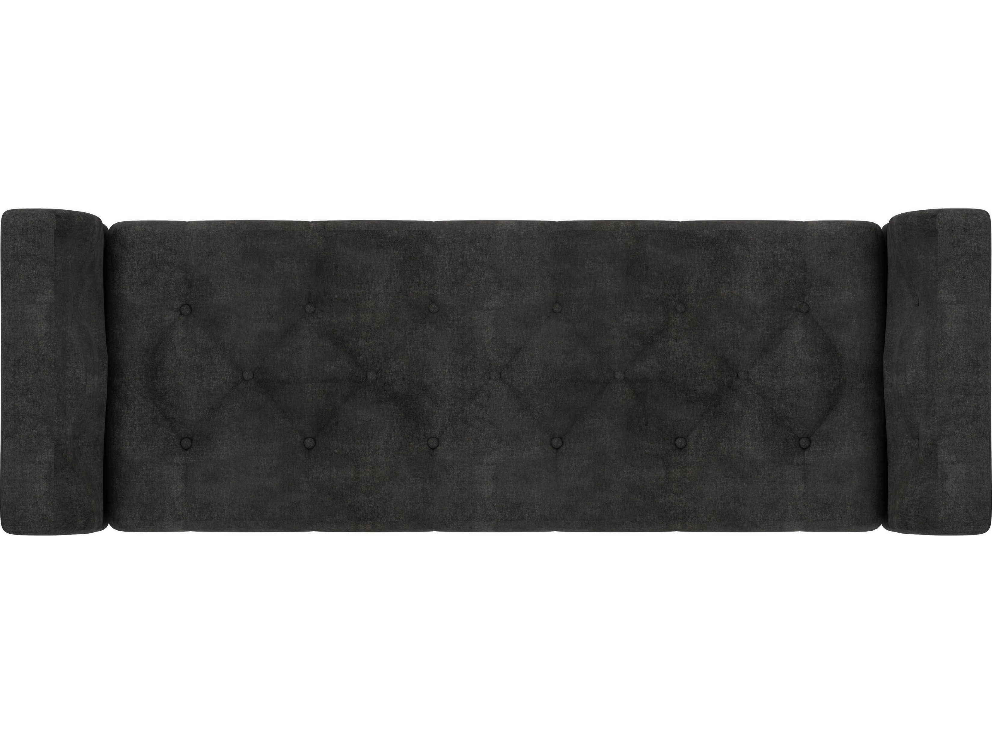 A.R.T. Furniture Revival Napa Mahogany Black Upholstered Accent Bench