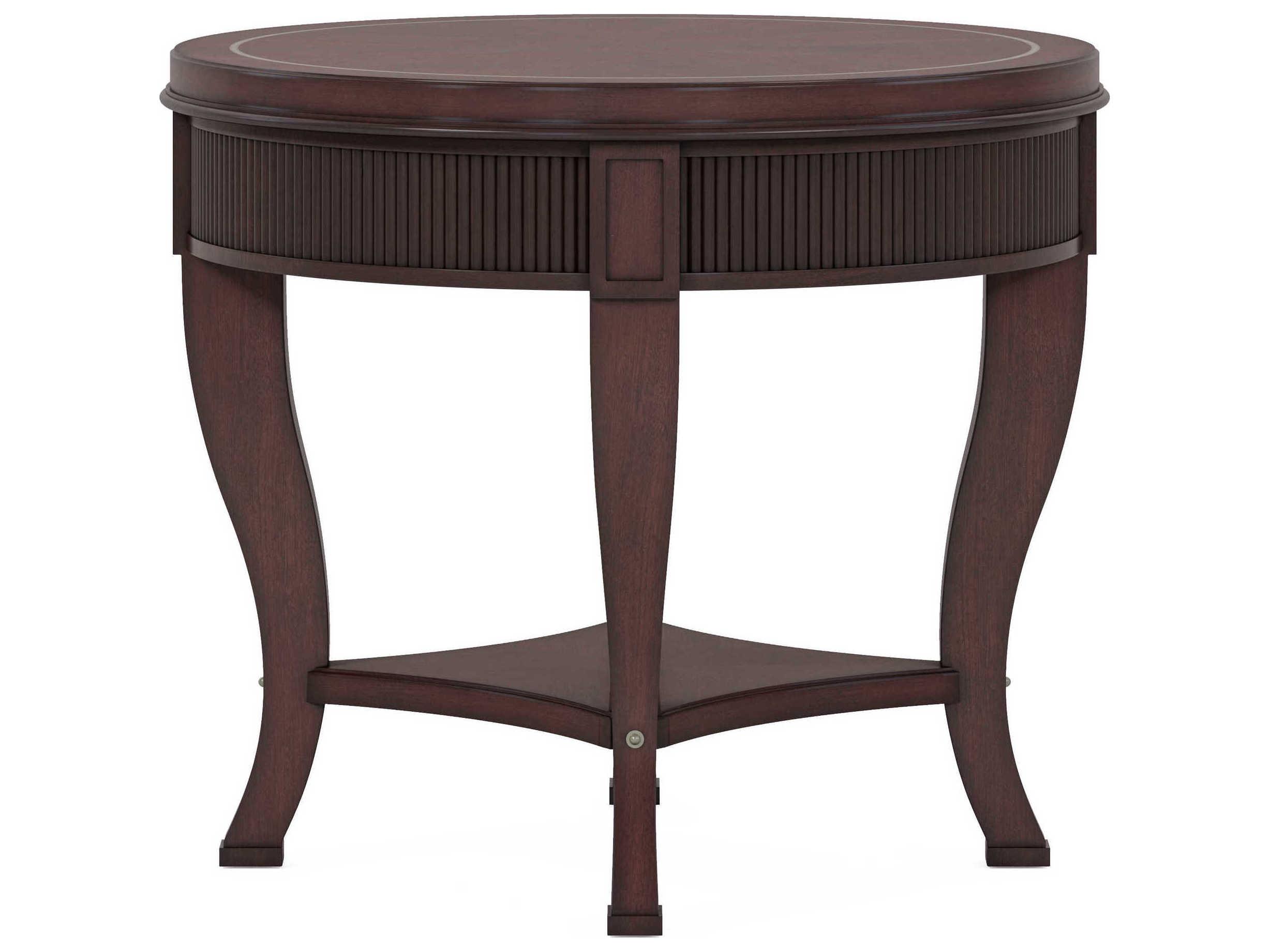 A.R.T. Furniture Revival Round Wood Napa Mahogany End Table