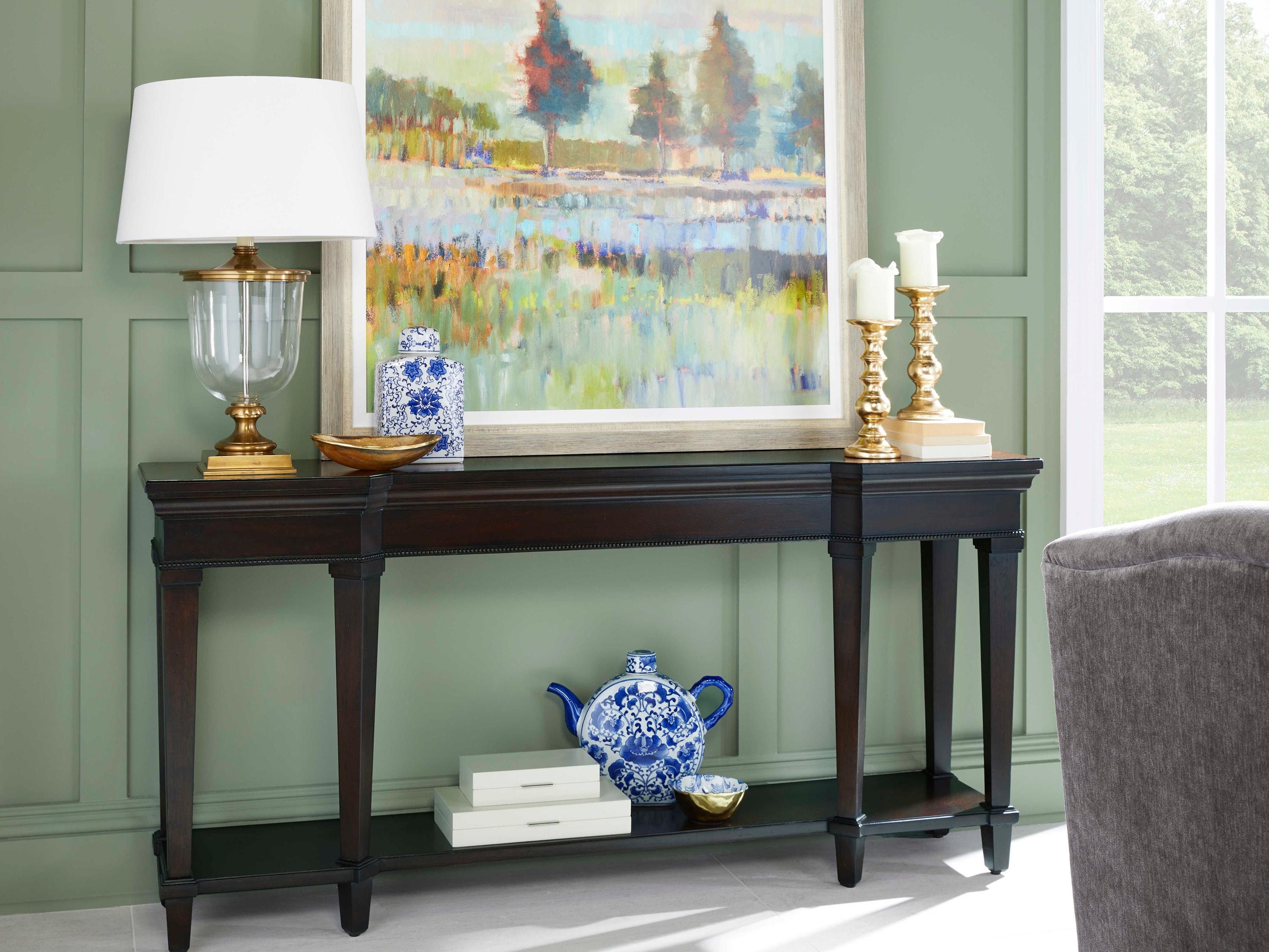 A.R.T. Furniture Revival Rectangular Wood Napa Mahogany Console Table