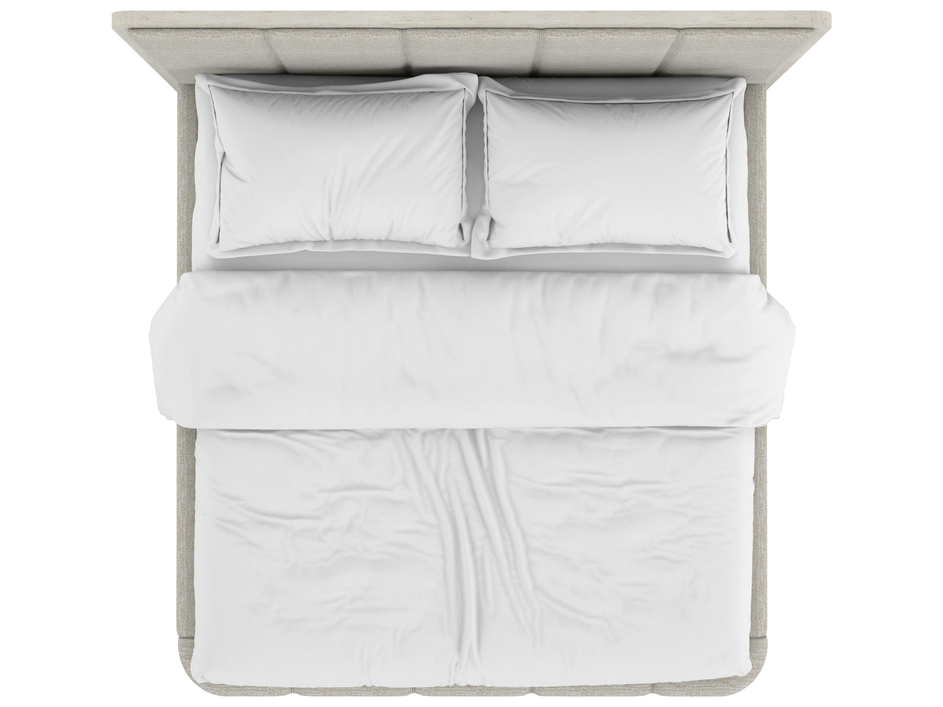 A.R.T. Furniture Ashlar Bisque White Parrawood Upholstered Queen Panel Bed