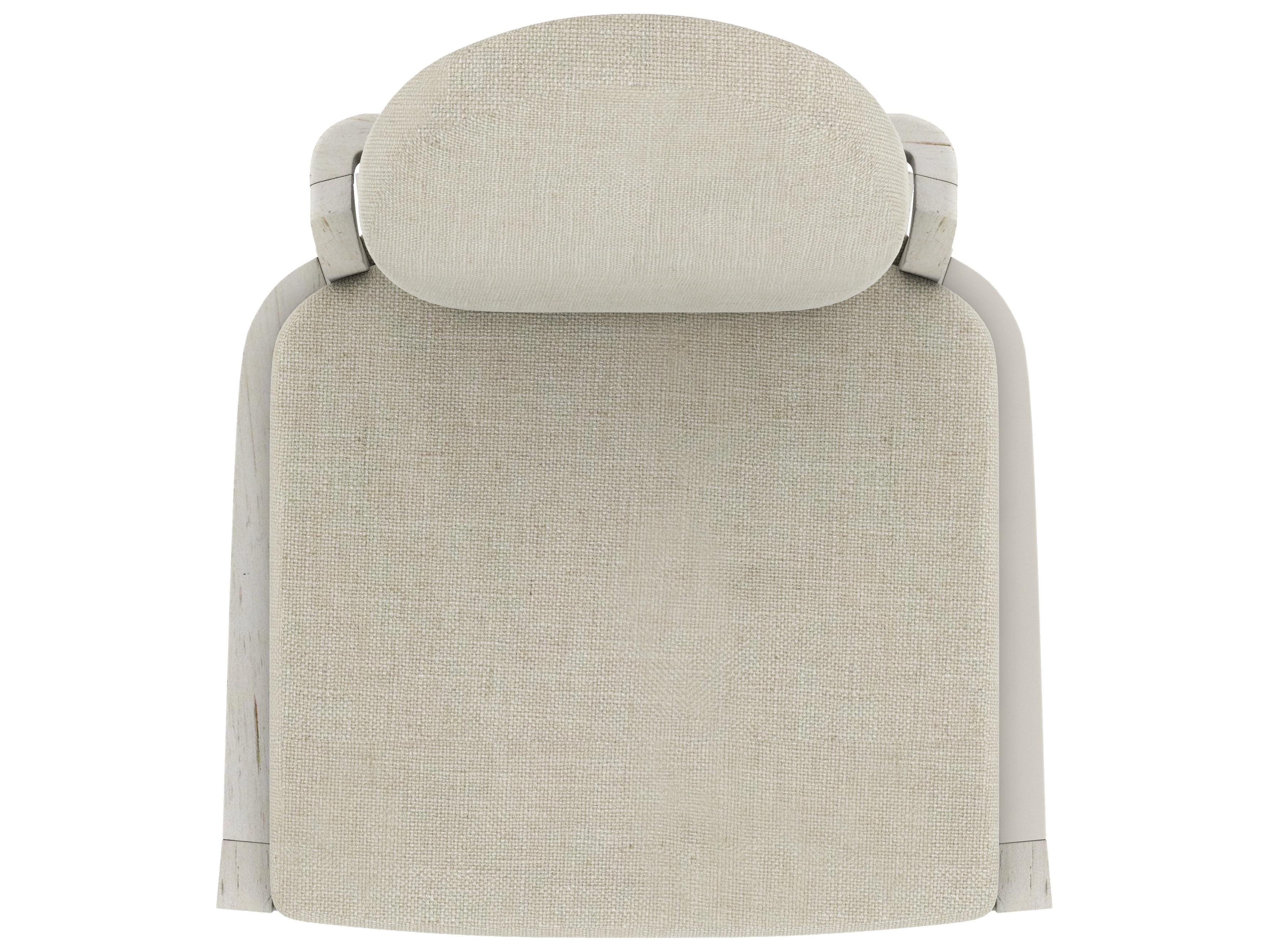 A.R.T. Furniture Ashlar Parrawood Beige Upholstered Armless Dining Chair, Set of 2