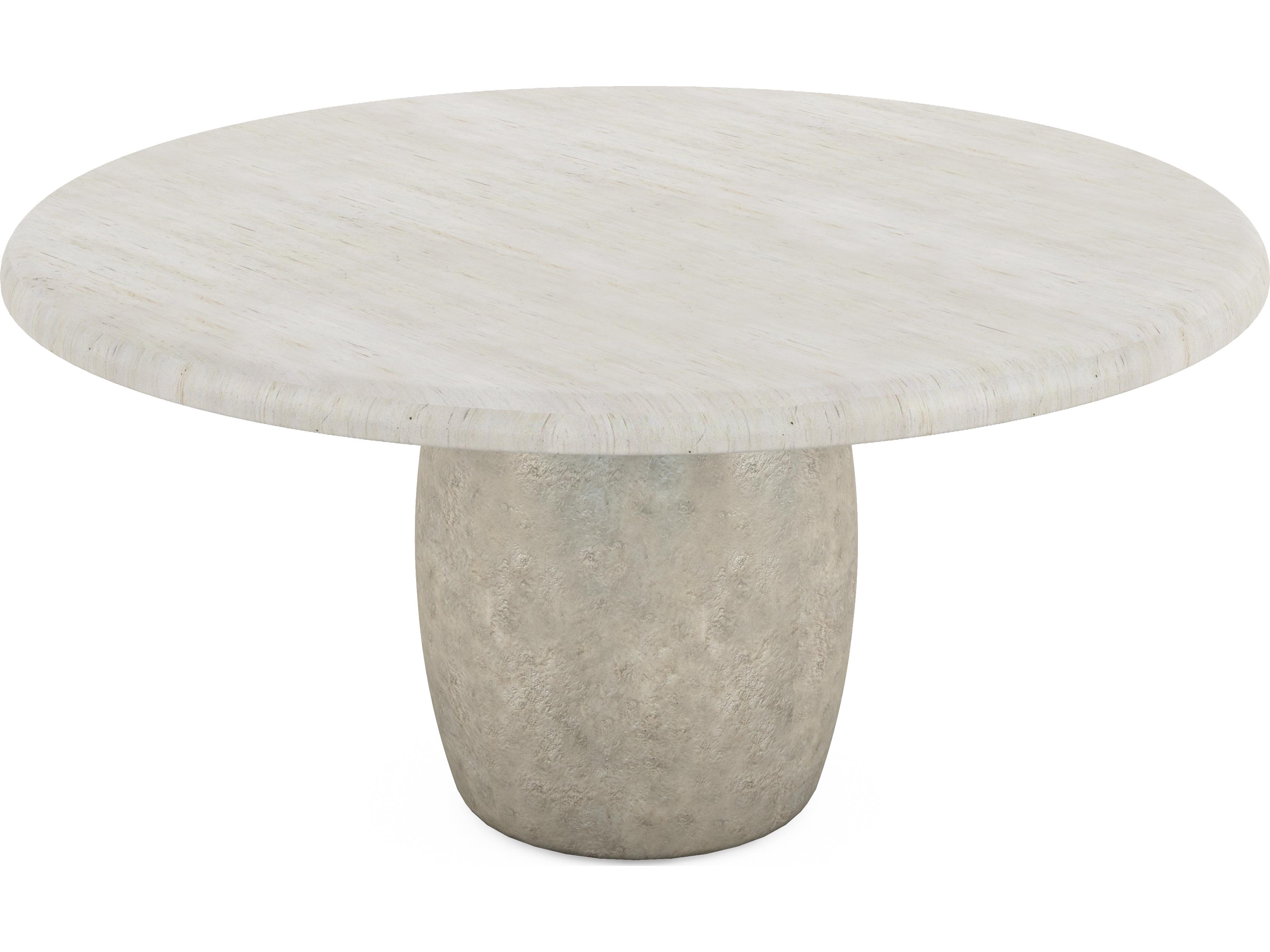 A.R.T. Furniture Ashlar Round Wood Bisque Dining Table