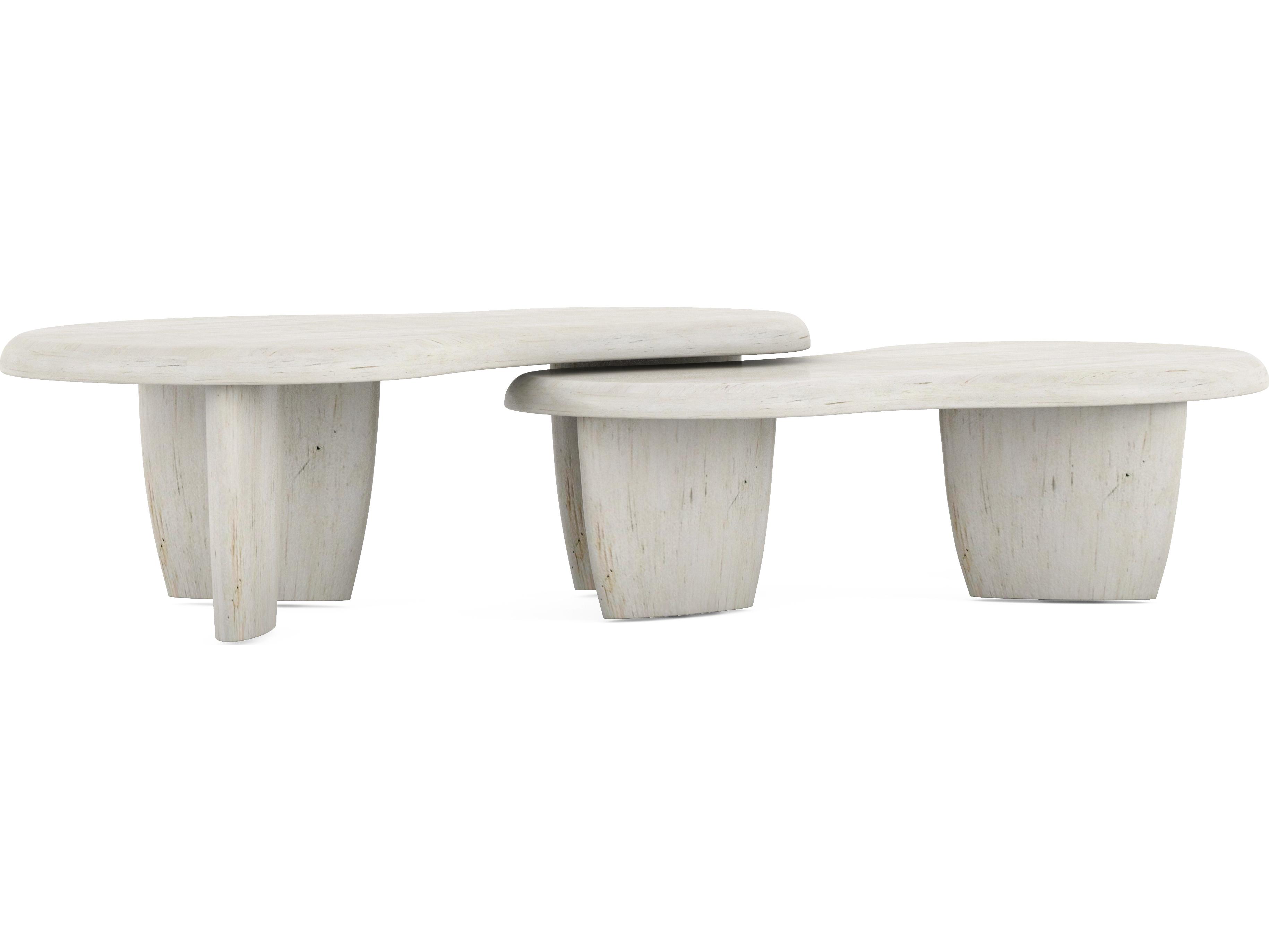 A.R.T. Furniture Ashlar Wood Bisque Beige Coffee Table