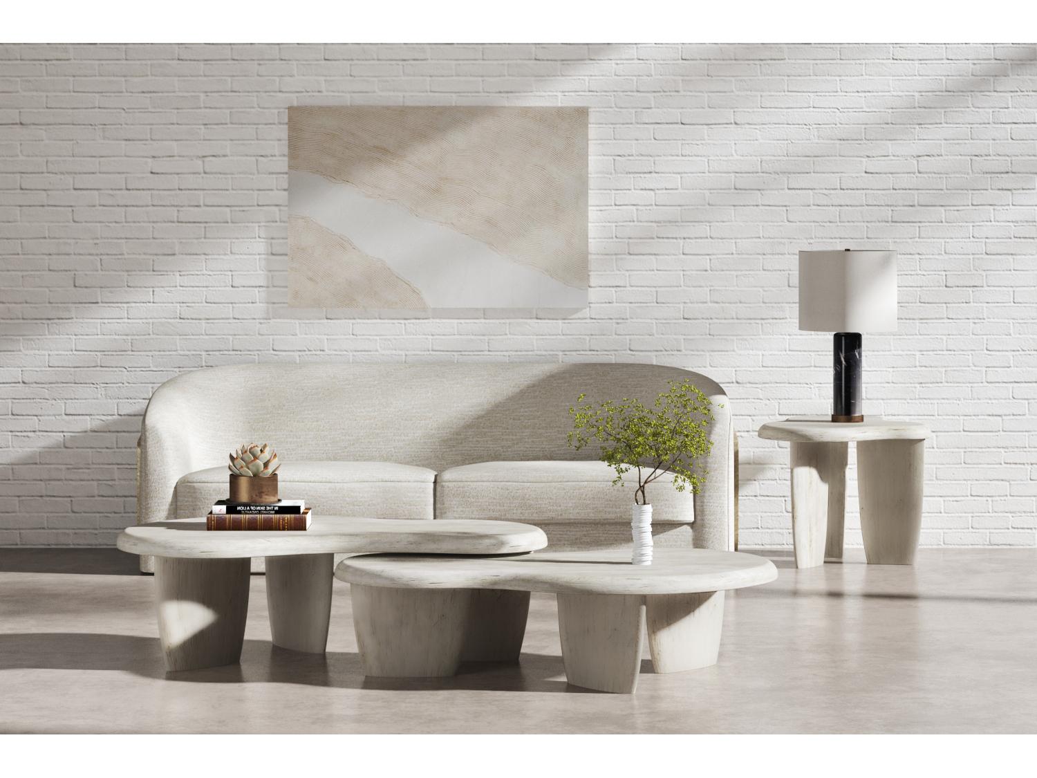 A.R.T. Furniture Ashlar Wood Bisque Beige End Table