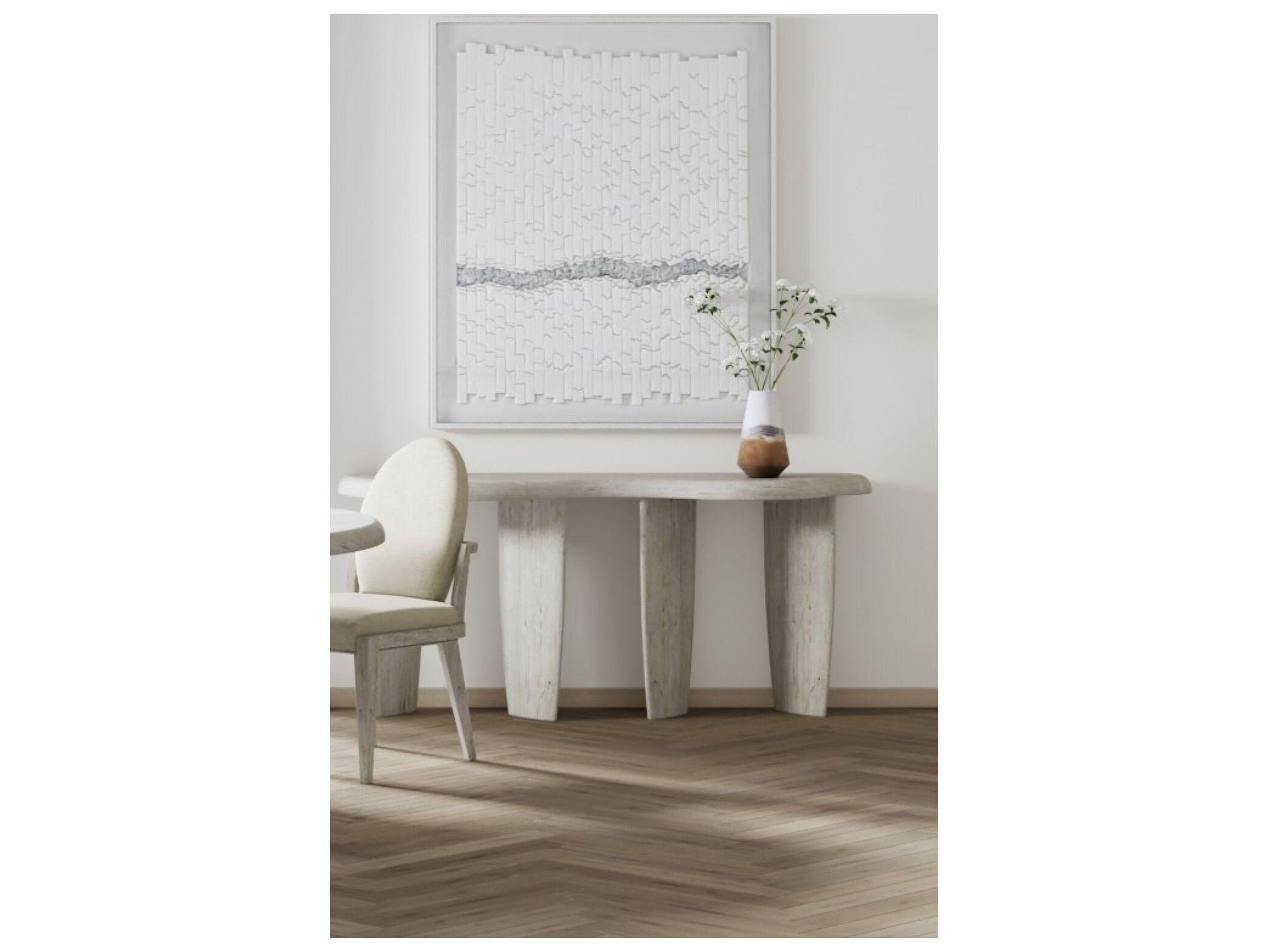 A.R.T. Furniture Ashlar Wood Bisque Beige Console Table