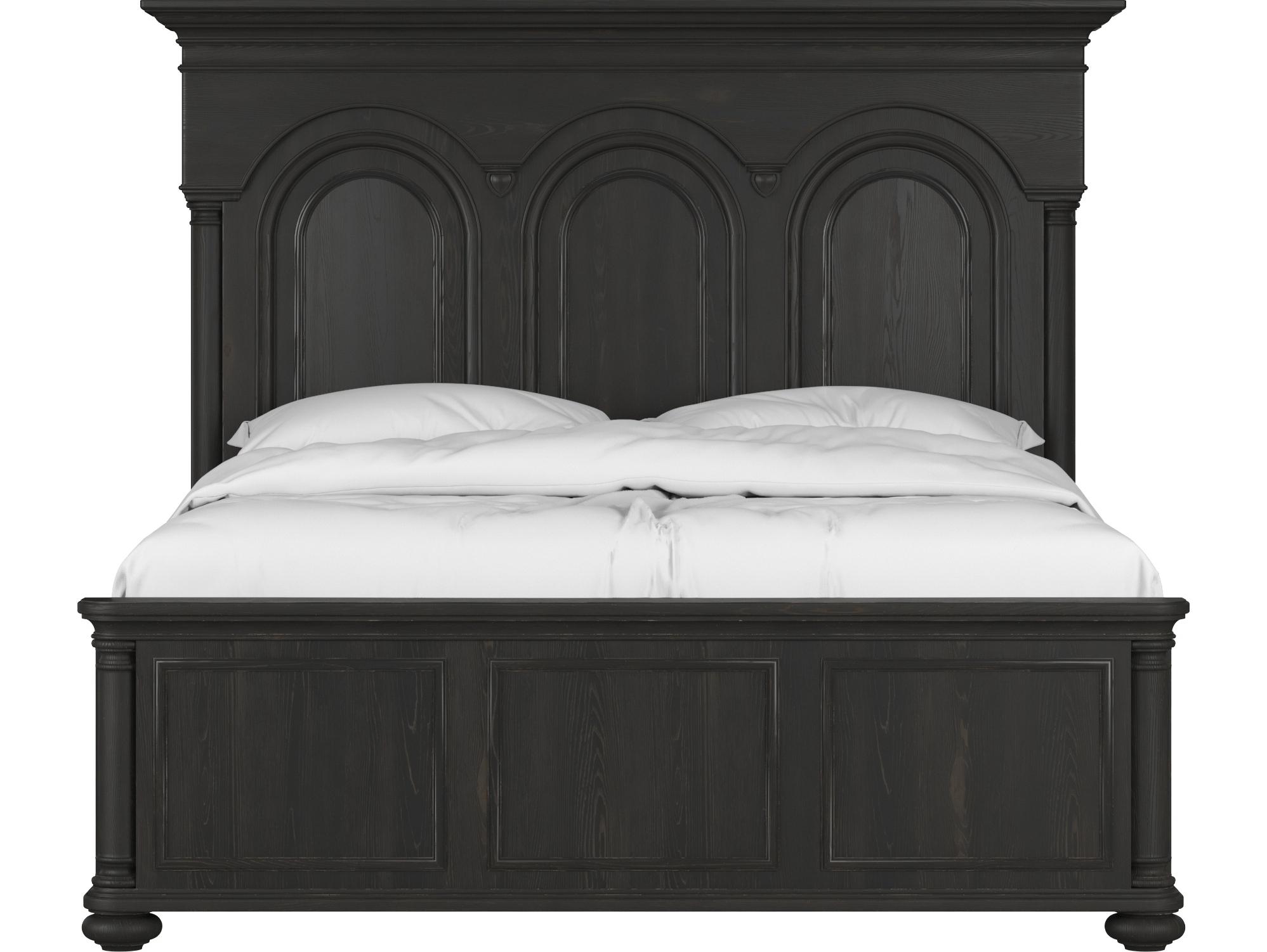 A.R.T. Furniture Atrium Black Wood Queen Panel Bed