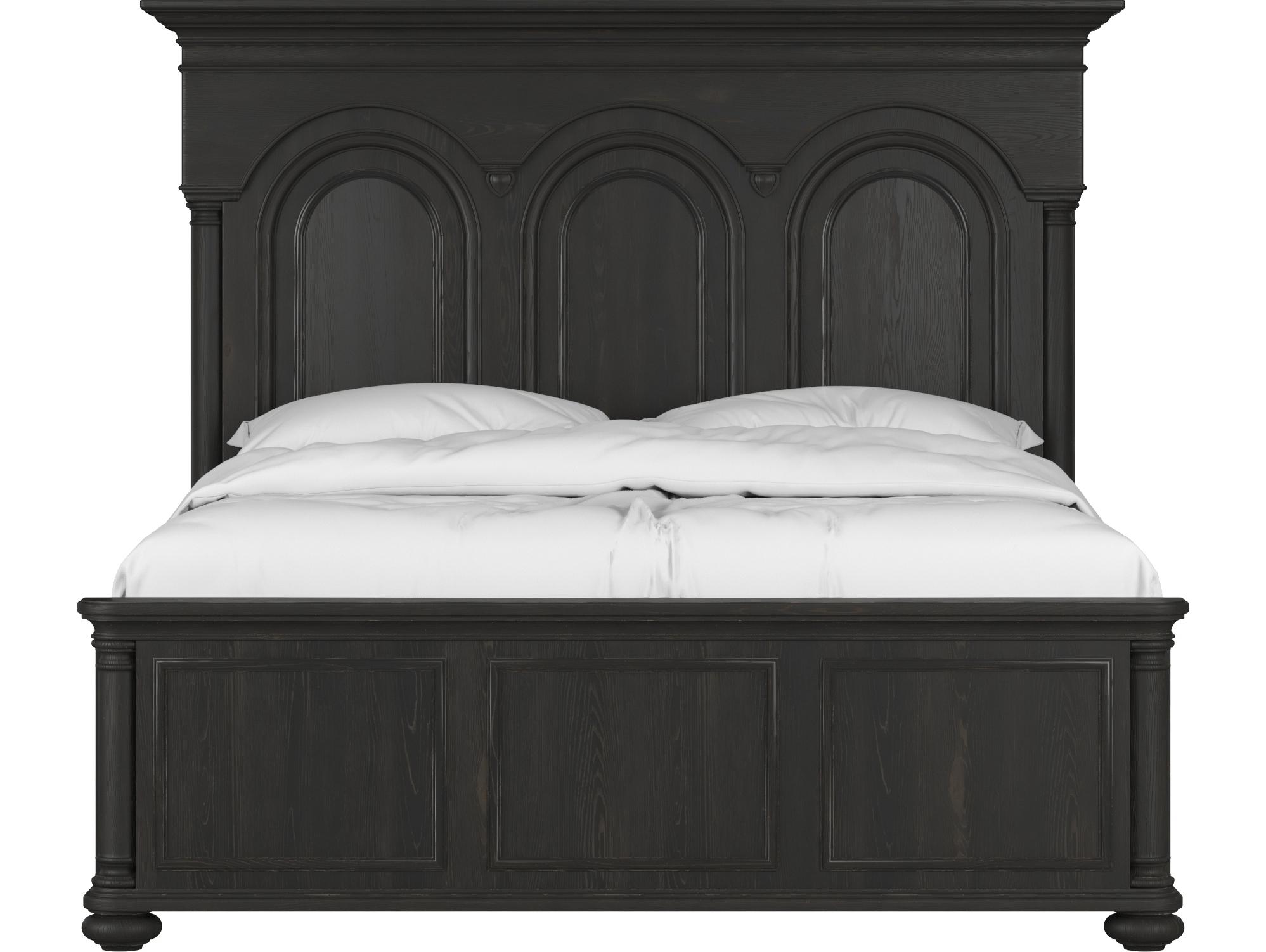 A.R.T. Furniture Atrium Black Wood King Panel Bed