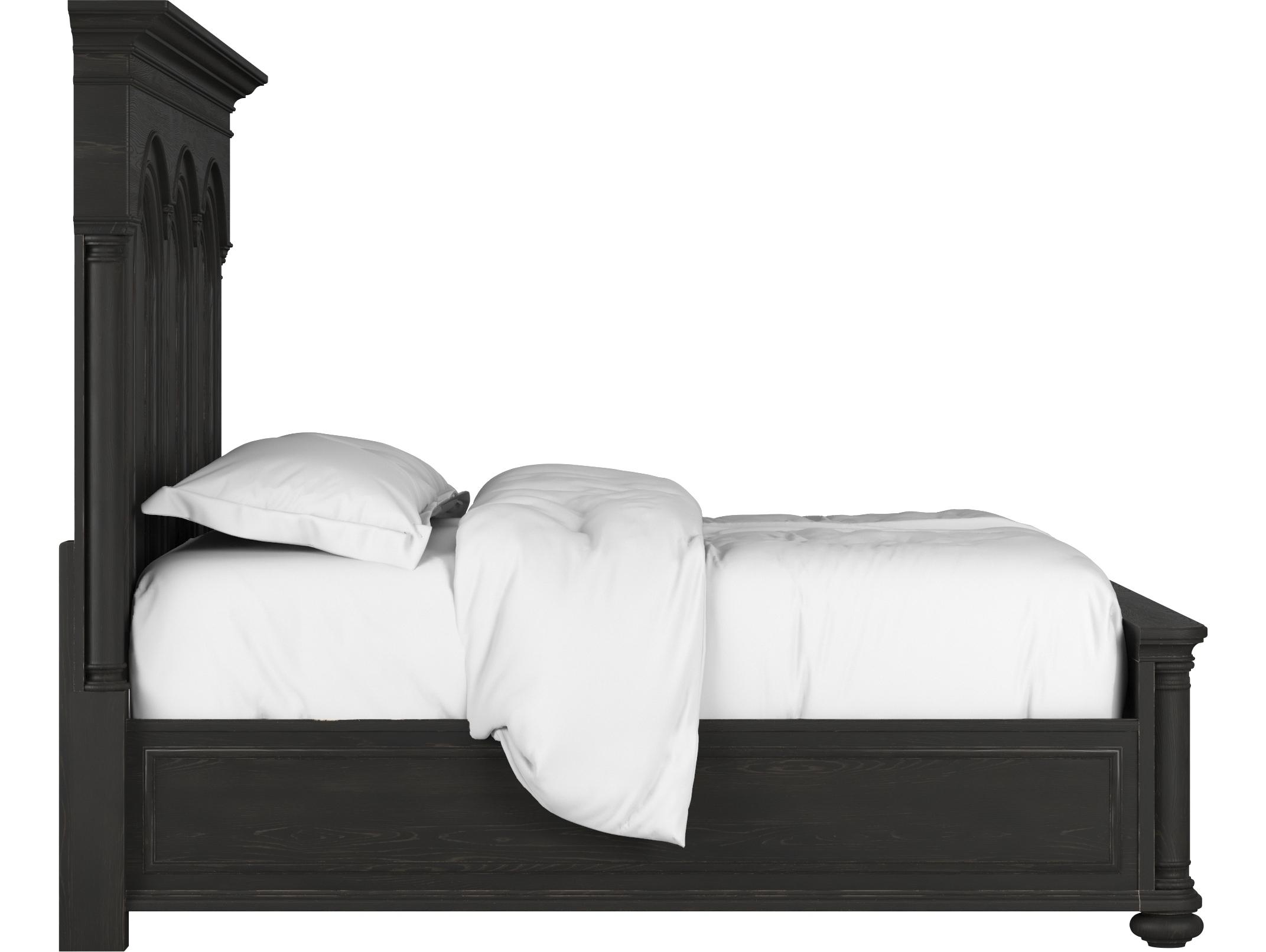 A.R.T. Furniture Atrium Black Wood King Panel Bed