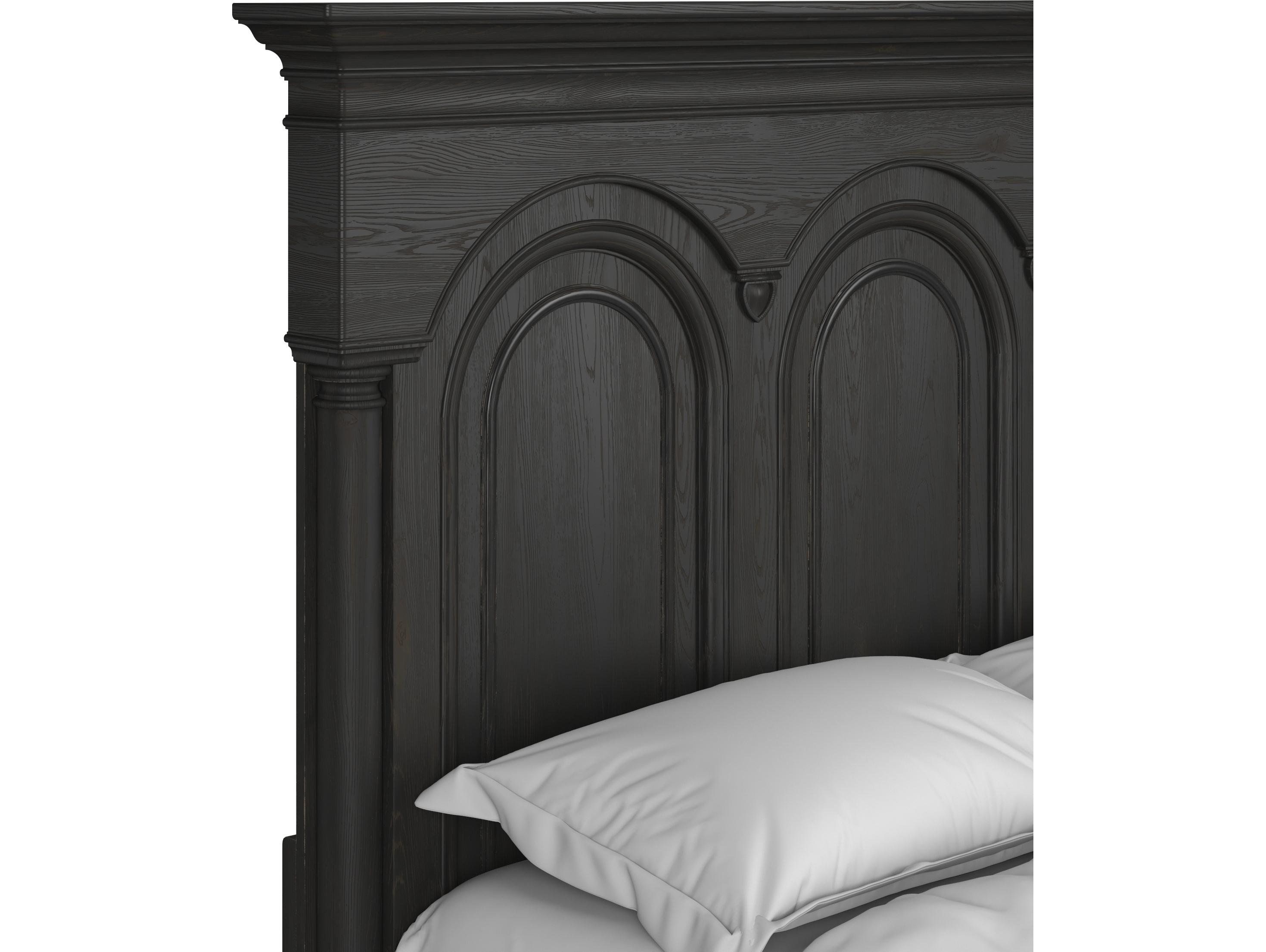 A.R.T. Furniture Atrium Black Wood King Panel Bed