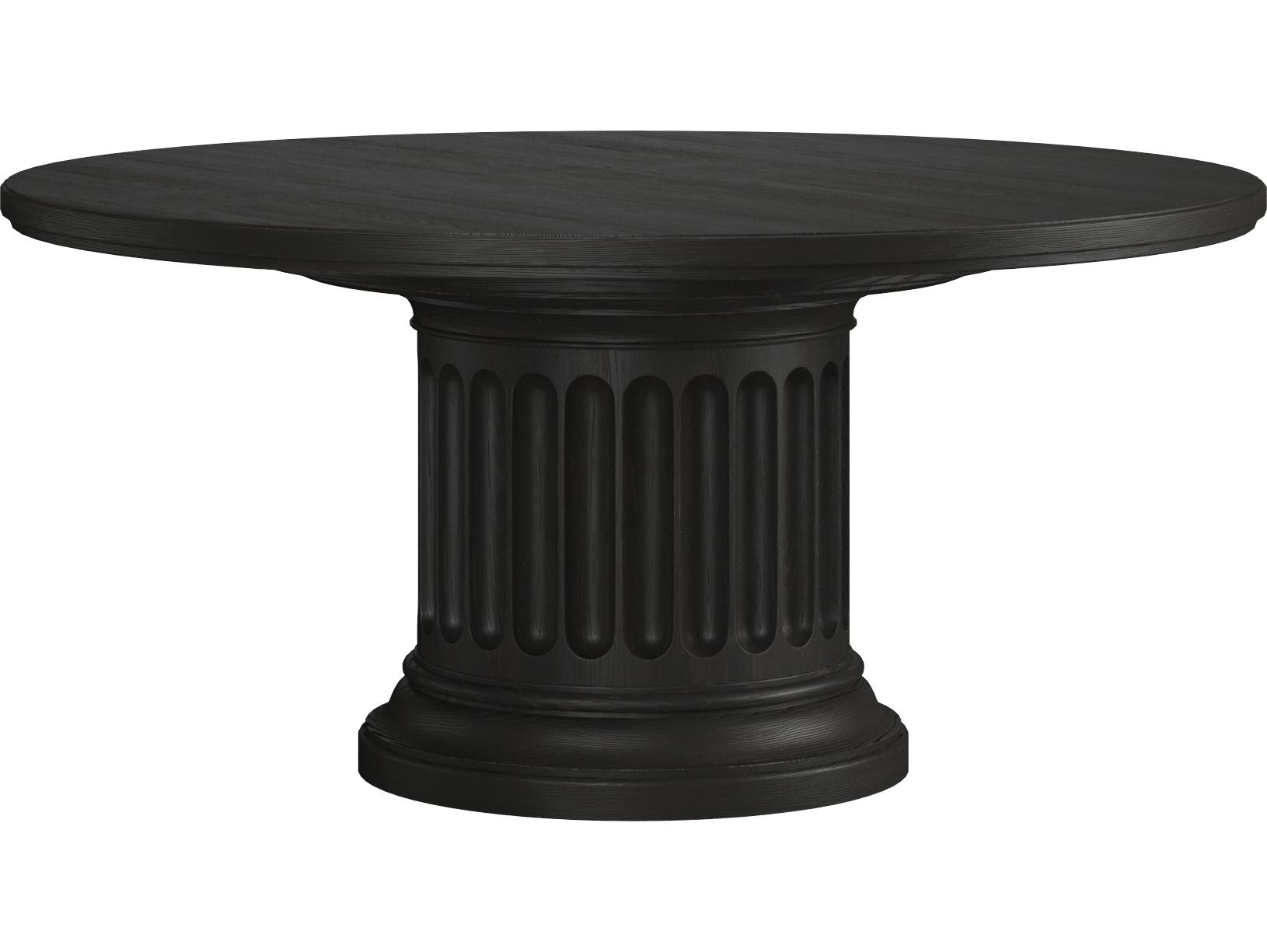 A.R.T. Furniture Atrium Round Wood Black Dining Table