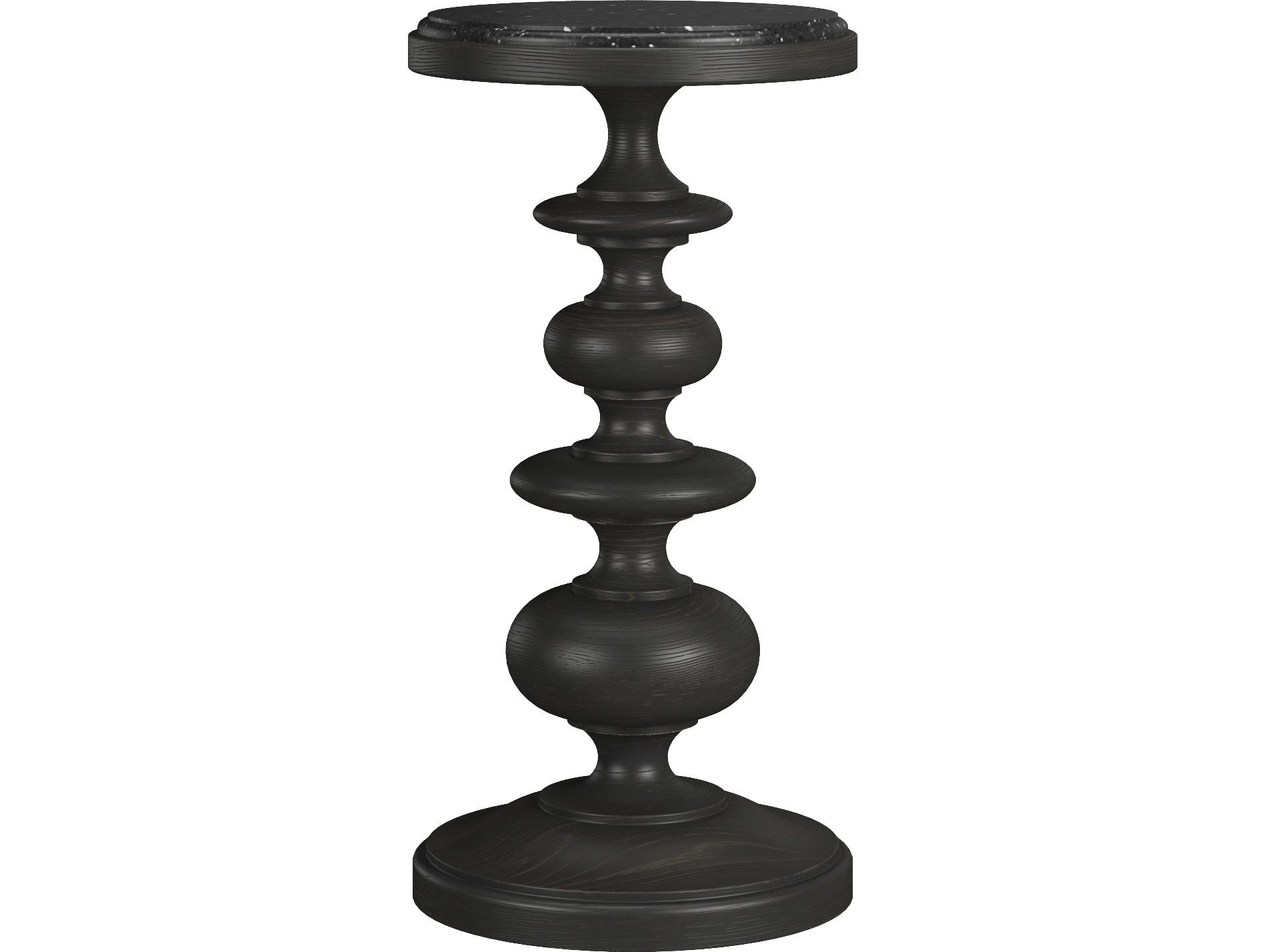A.R.T. Furniture Atrium Round Wood Black End Table