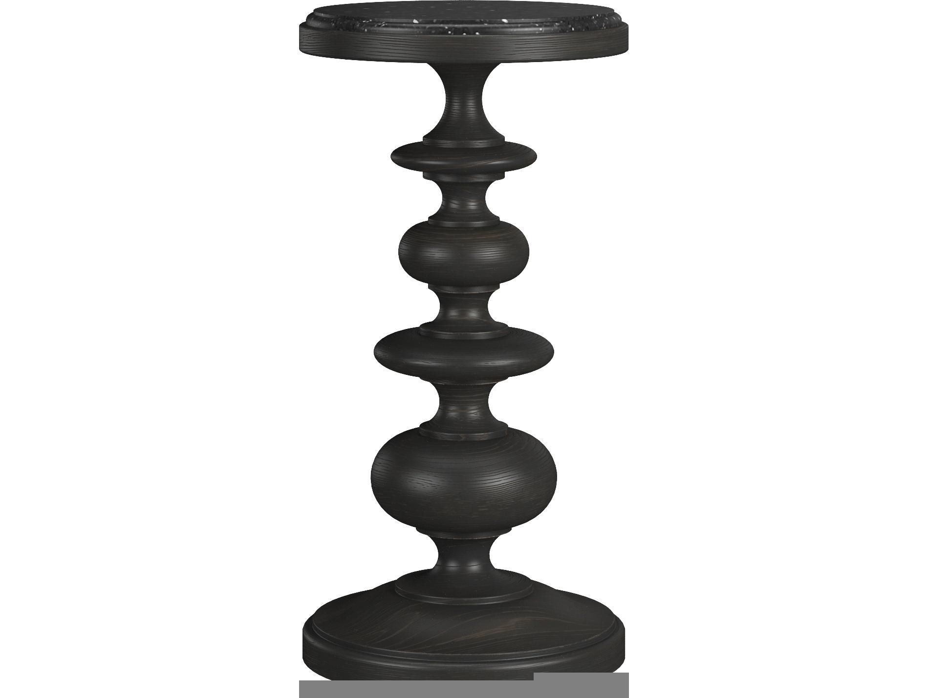 A.R.T. Furniture Atrium Round Wood Black End Table