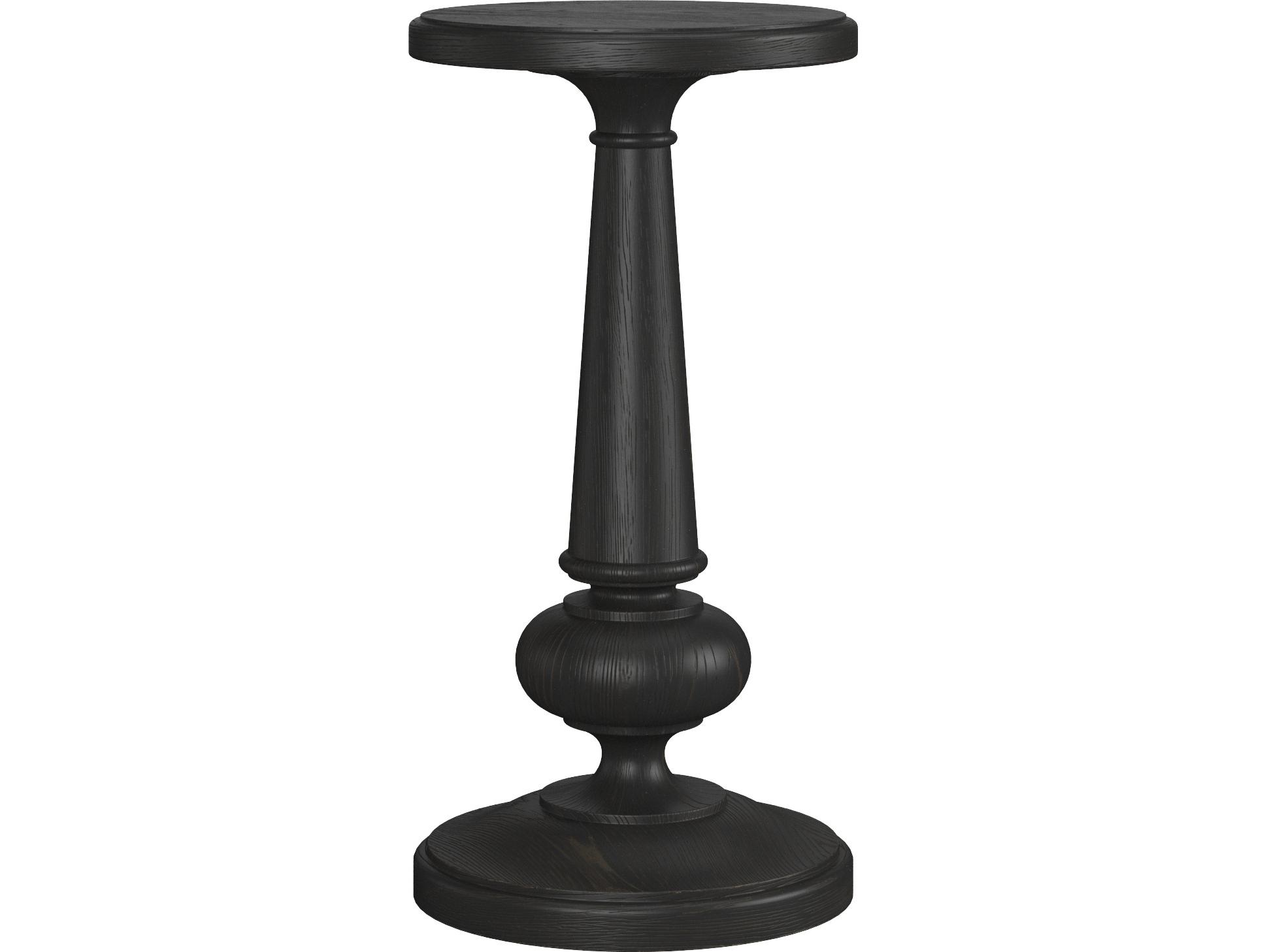 A.R.T. Furniture Atrium Round Wood Black End Table