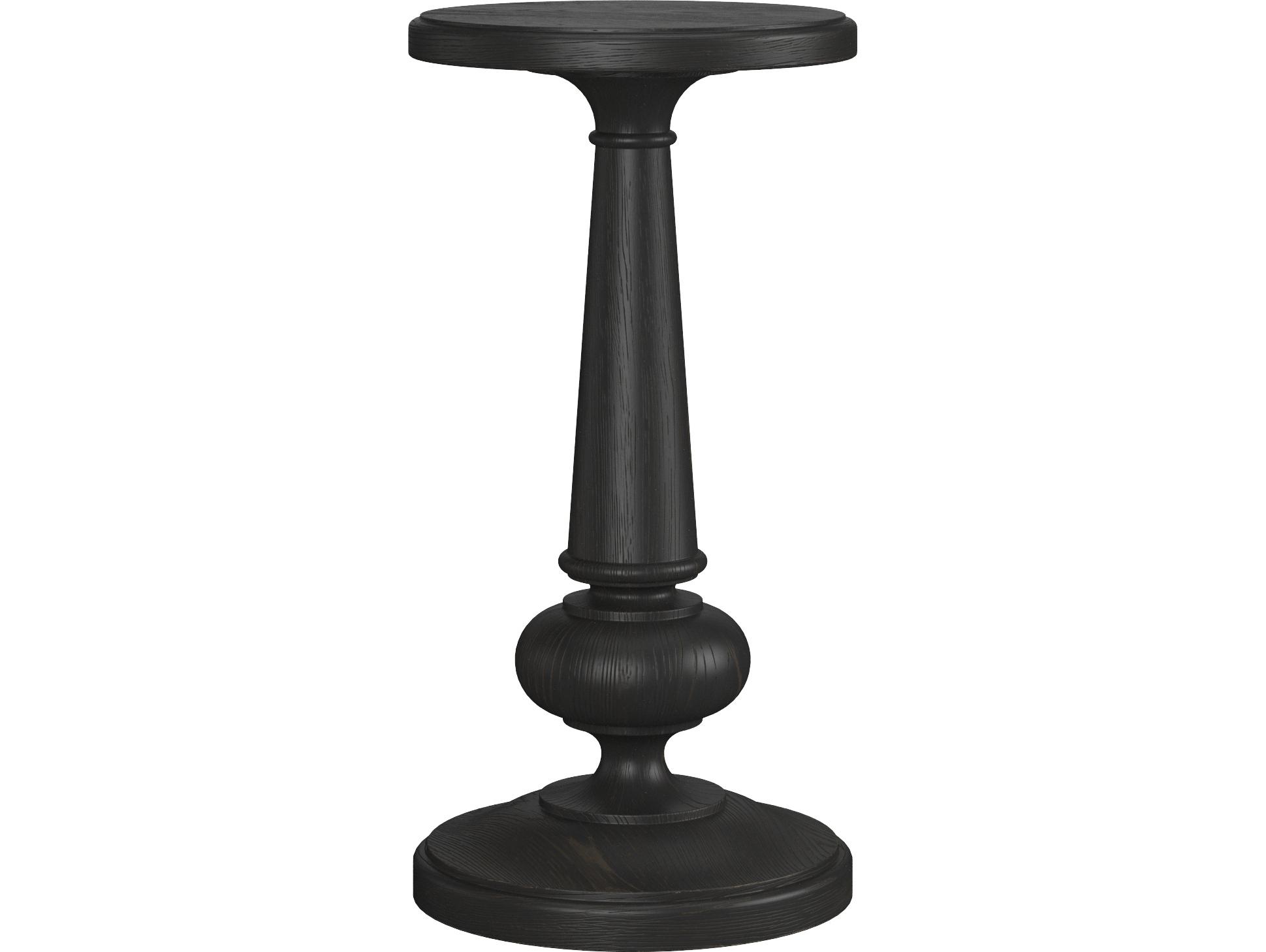 A.R.T. Furniture Atrium Round Wood Black End Table