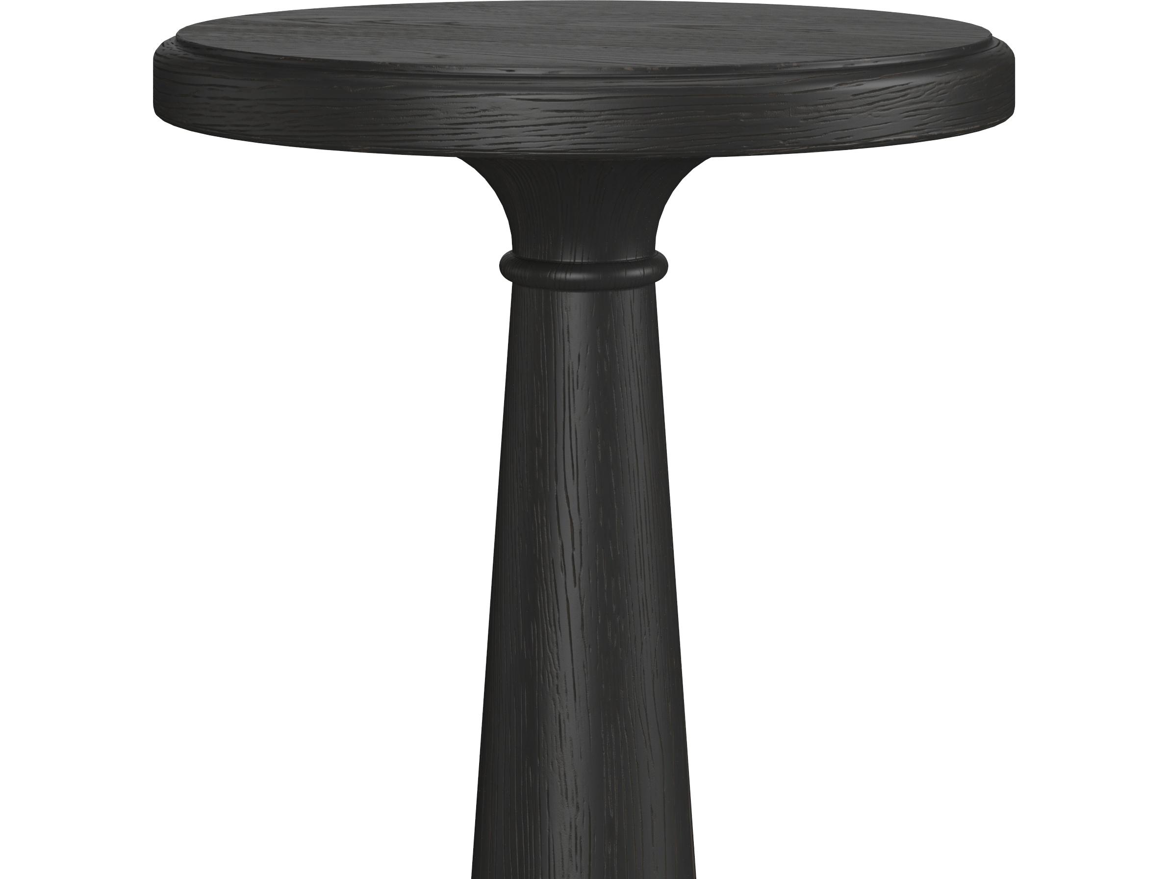 A.R.T. Furniture Atrium Round Wood Black End Table