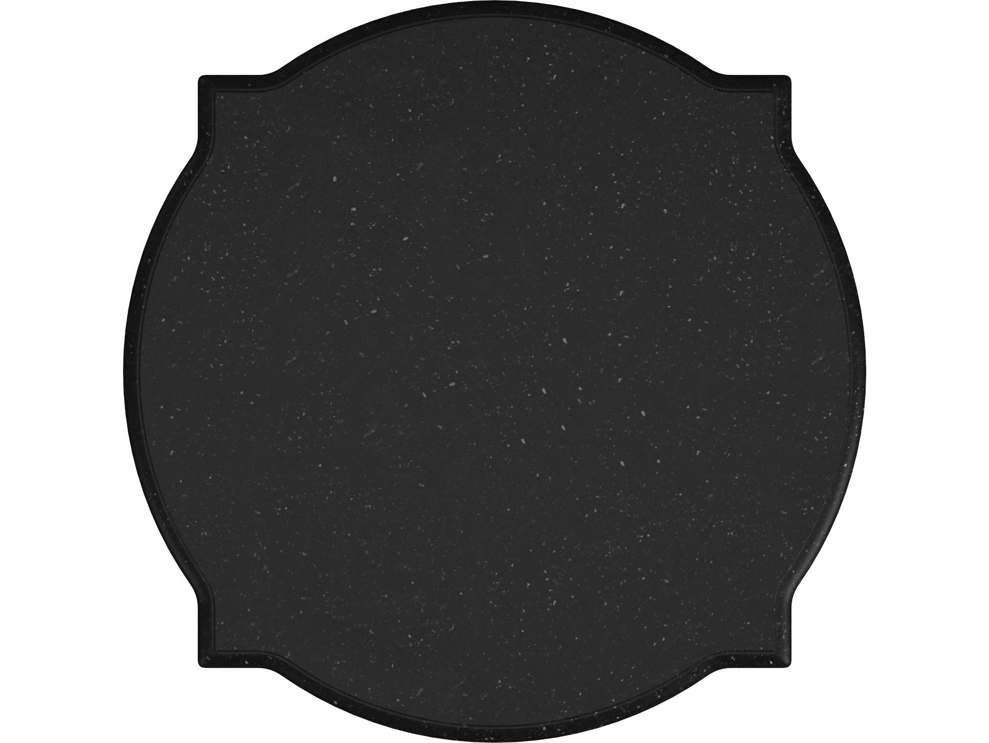 A.R.T. Furniture Atrium Round Granite Black End Table