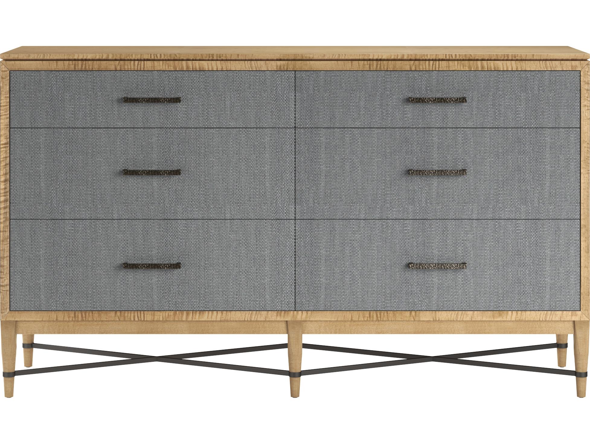 A.R.T. Furniture Loft 6-Drawers Rubberwood Double Dresser