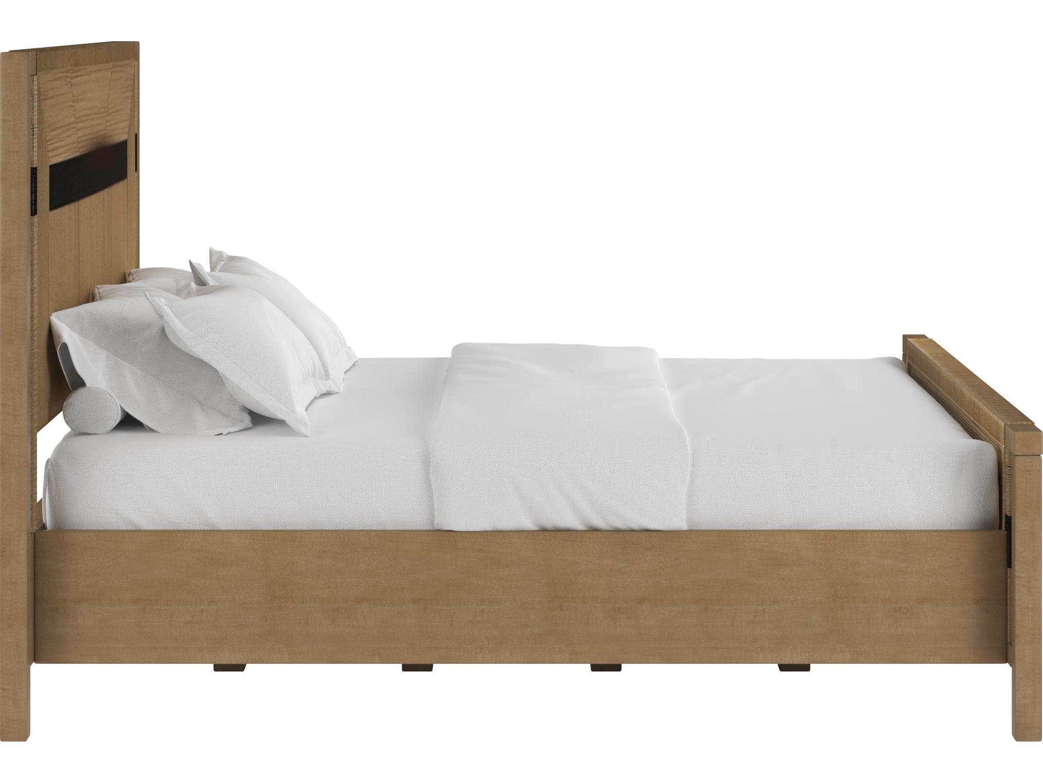 A.R.T. Furniture Loft Brown Natural Woven Rubberwood Wood King Panel Bed