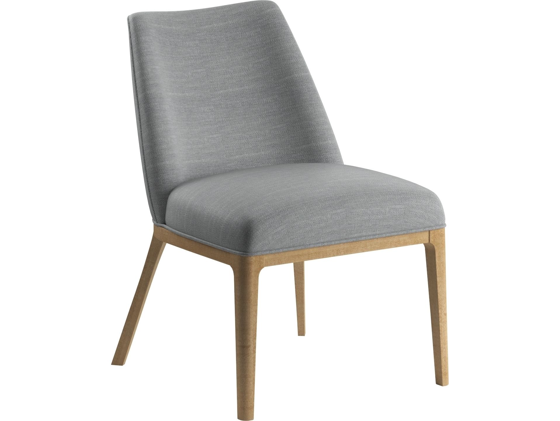 A.R.T. Furniture Loft Rubberwood Gray Upholstered Armless Dining Chair
