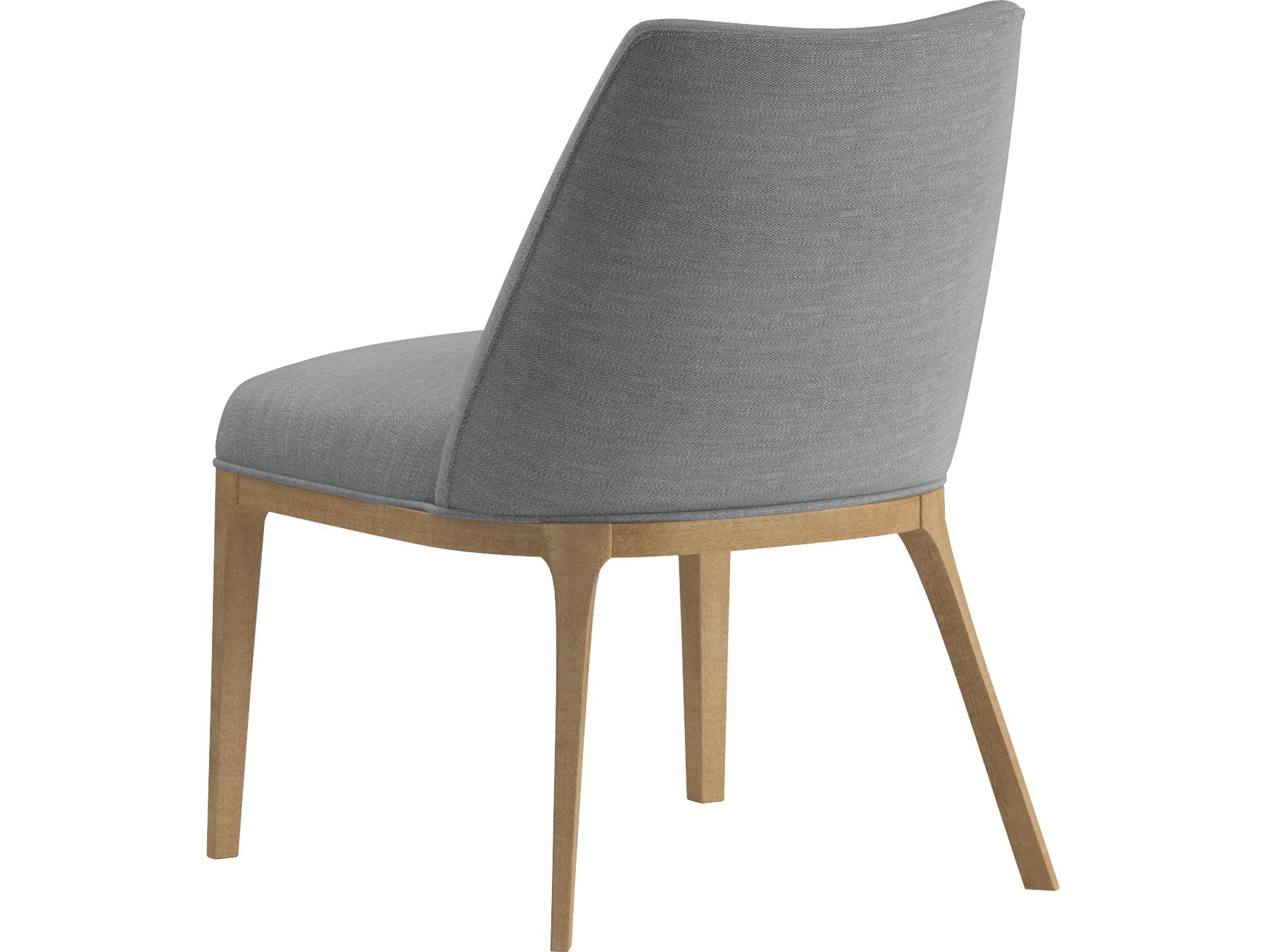 A.R.T. Furniture Loft Rubberwood Gray Upholstered Armless Dining Chair