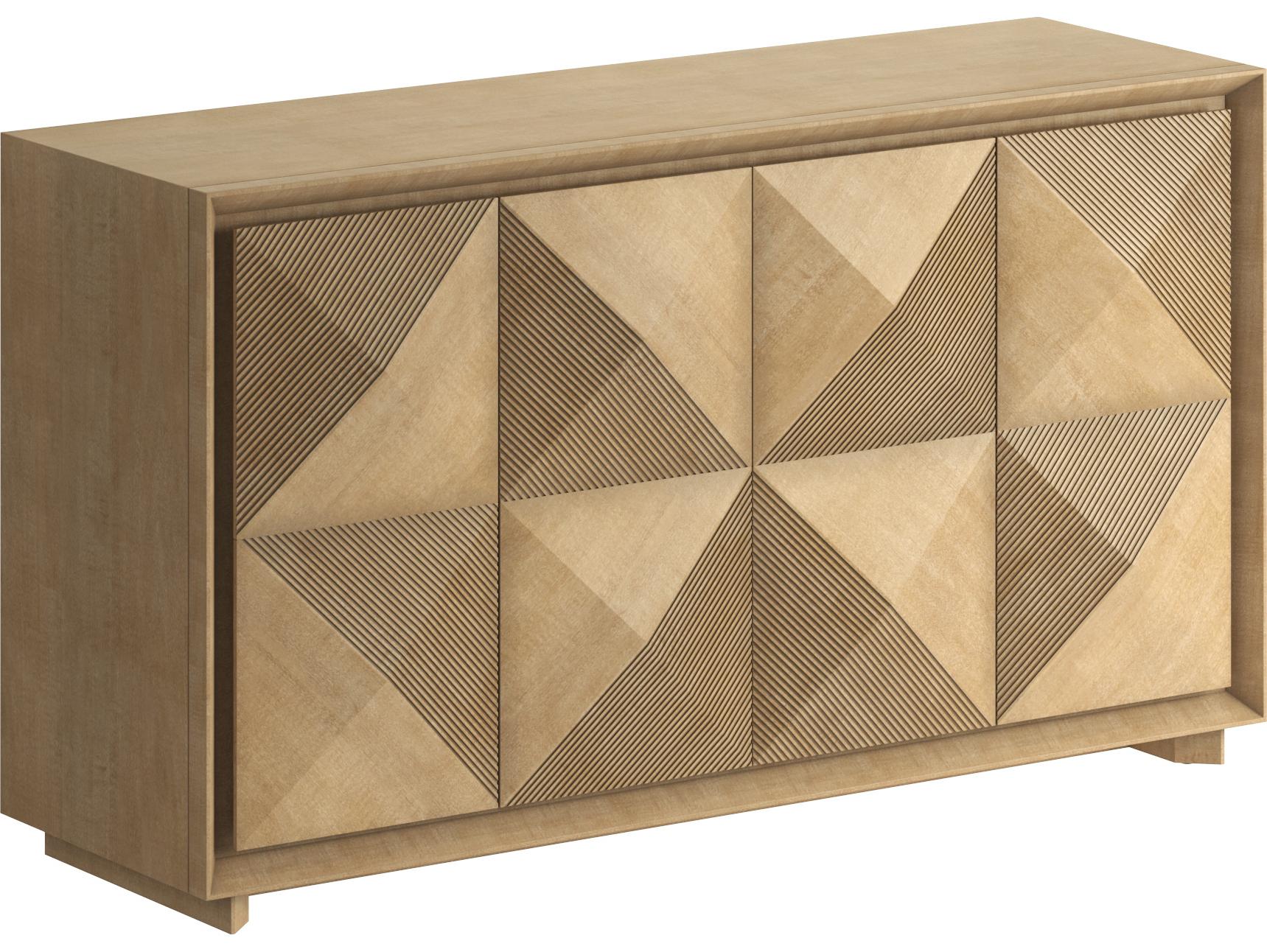 A.R.T. Furniture Loft 64" Rubberwood Brown Natural Maple Sideboard