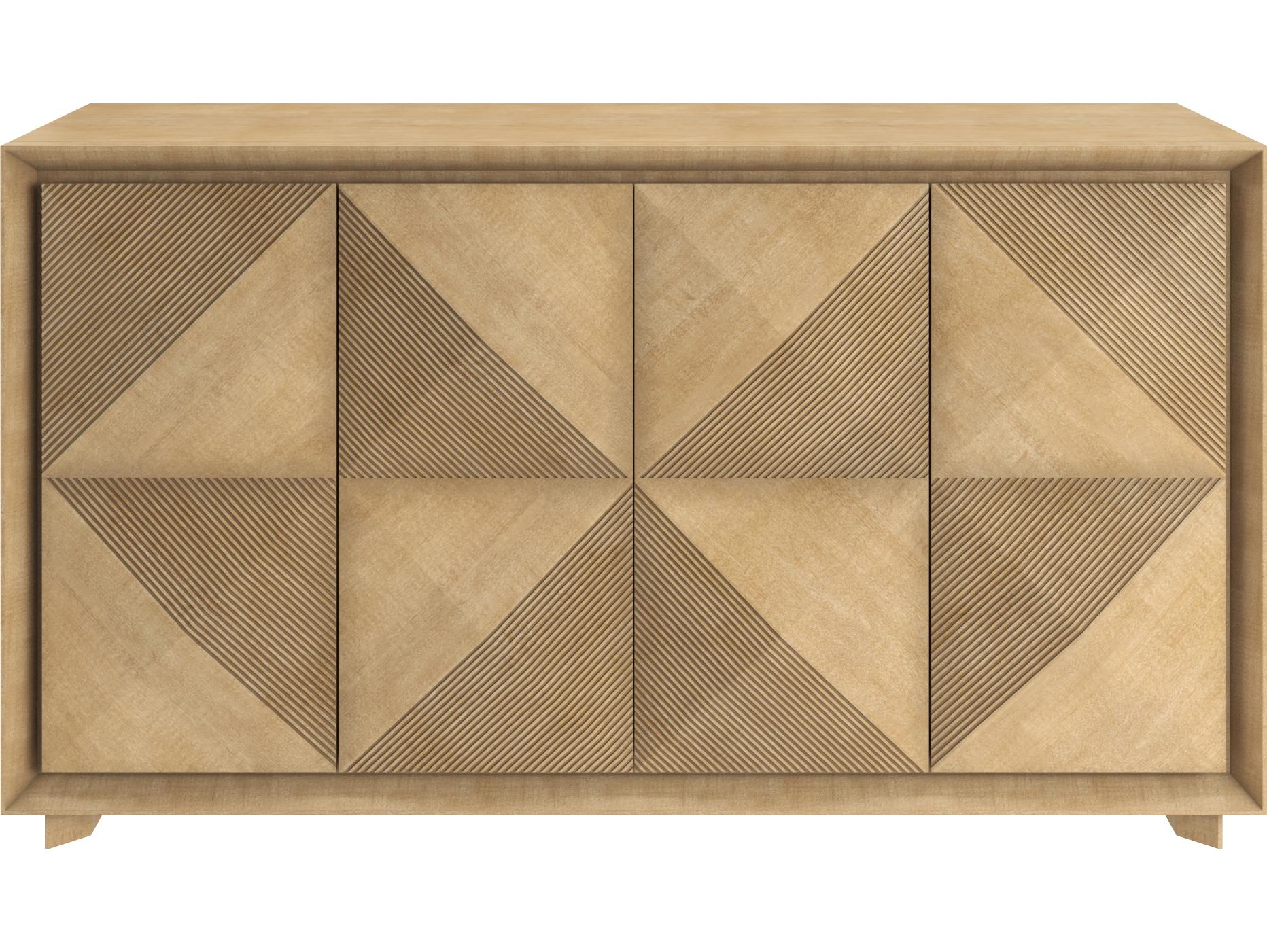 A.R.T. Furniture Loft 64" Rubberwood Brown Natural Maple Sideboard