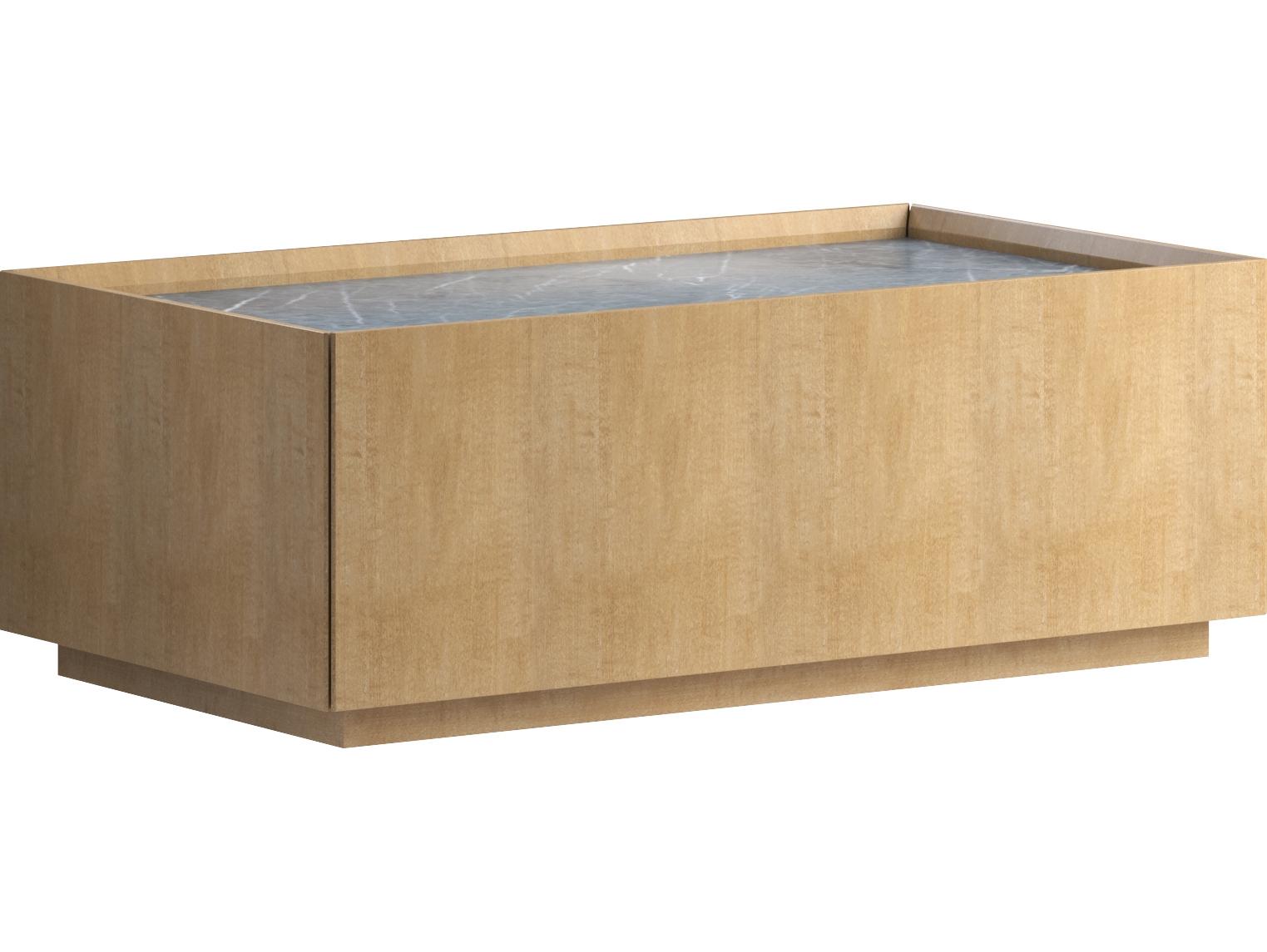 A.R.T. Furniture Loft Rectangular Marble Brown Natural Maple Coffee Table