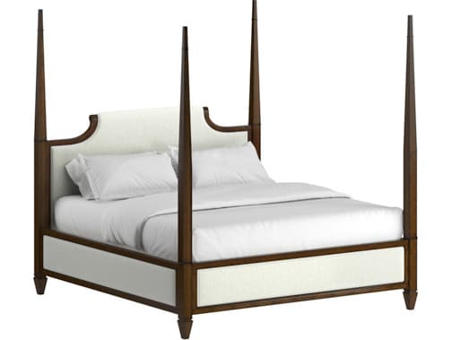 A.R.T. Furniture Eave Brown Parrawood Wood Queen Four Poster Bed