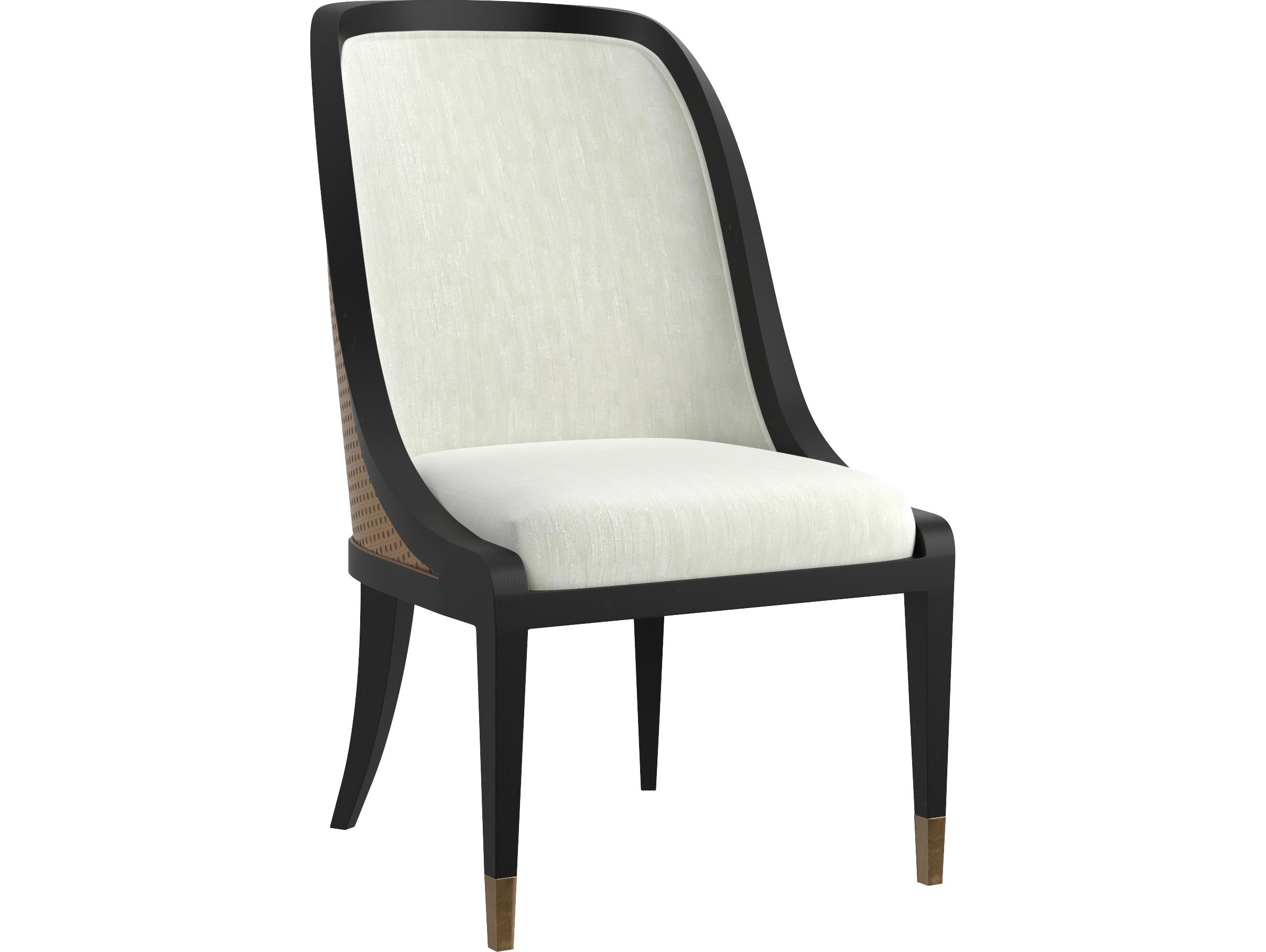 A.R.T. Furniture Eave Poplar Wood White Upholstered Armless Dining Chair
