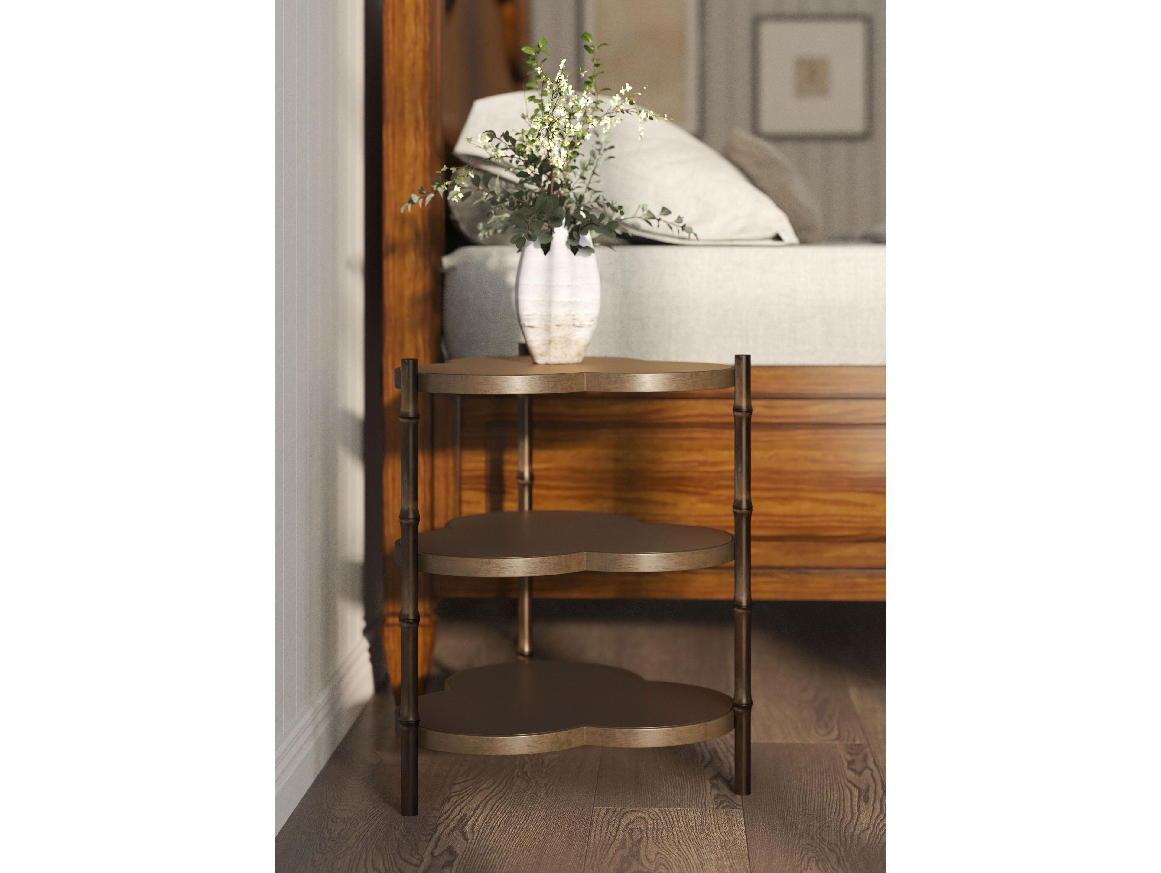 A.R.T. Furniture Eave Wood Bronze Burnished Gold End Table
