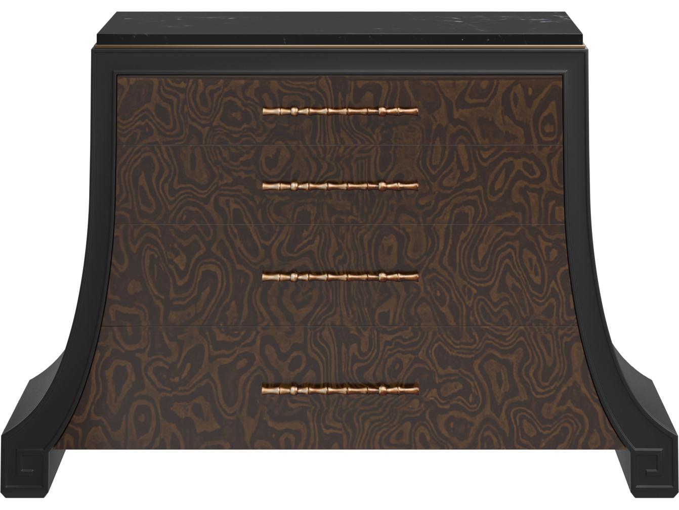 A.R.T. Furniture Eave Black Hazelnut Poplar Wood Storage Trunk