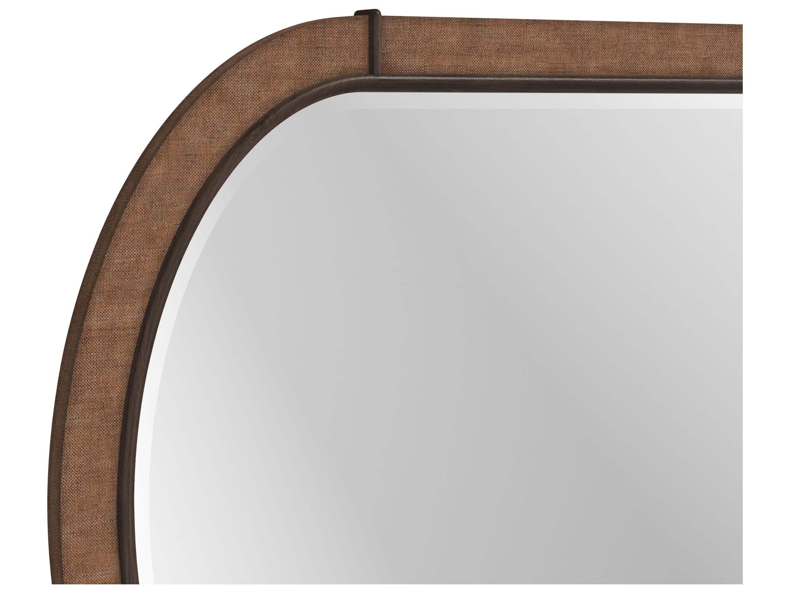 A.R.T. Furniture Verge Brown Handcrated Walnut Wall Mirror Oval