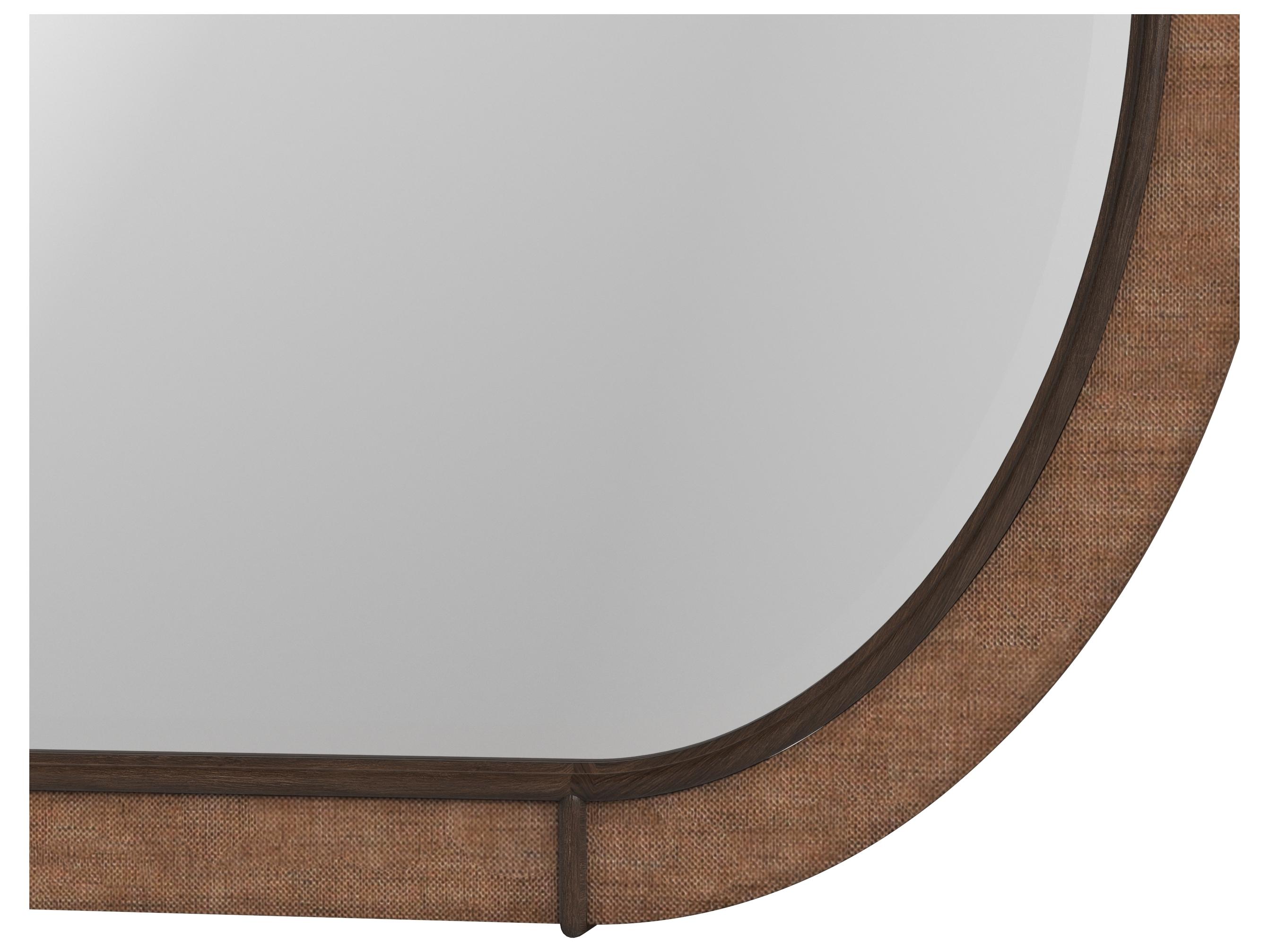 A.R.T. Furniture Verge Brown Handcrated Walnut Wall Mirror Oval