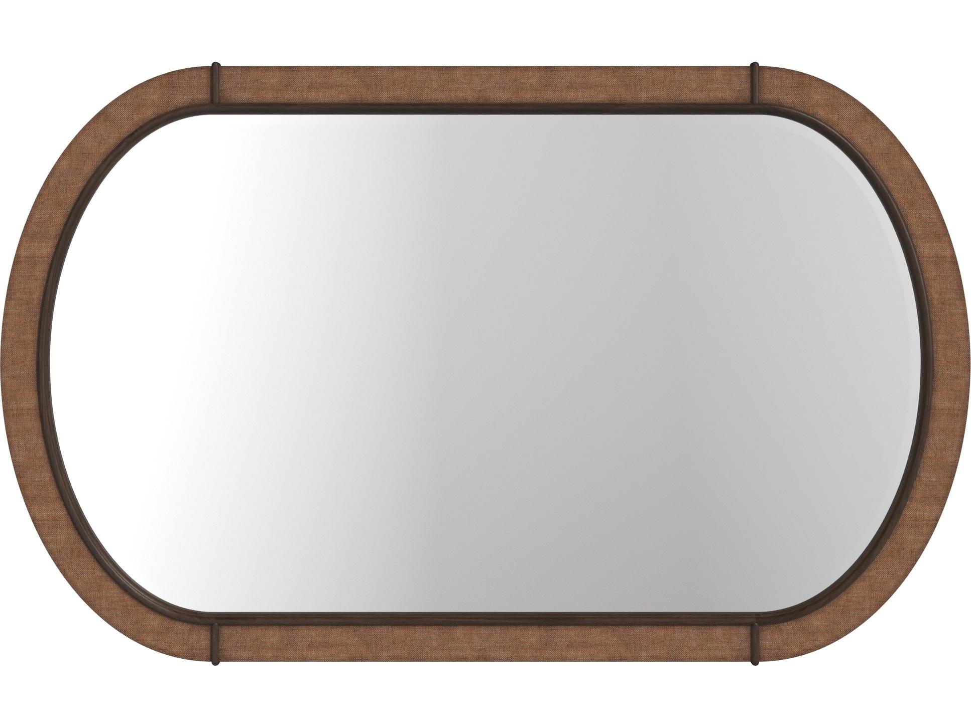 A.R.T. Furniture Verge Brown Handcrated Walnut Wall Mirror Oval