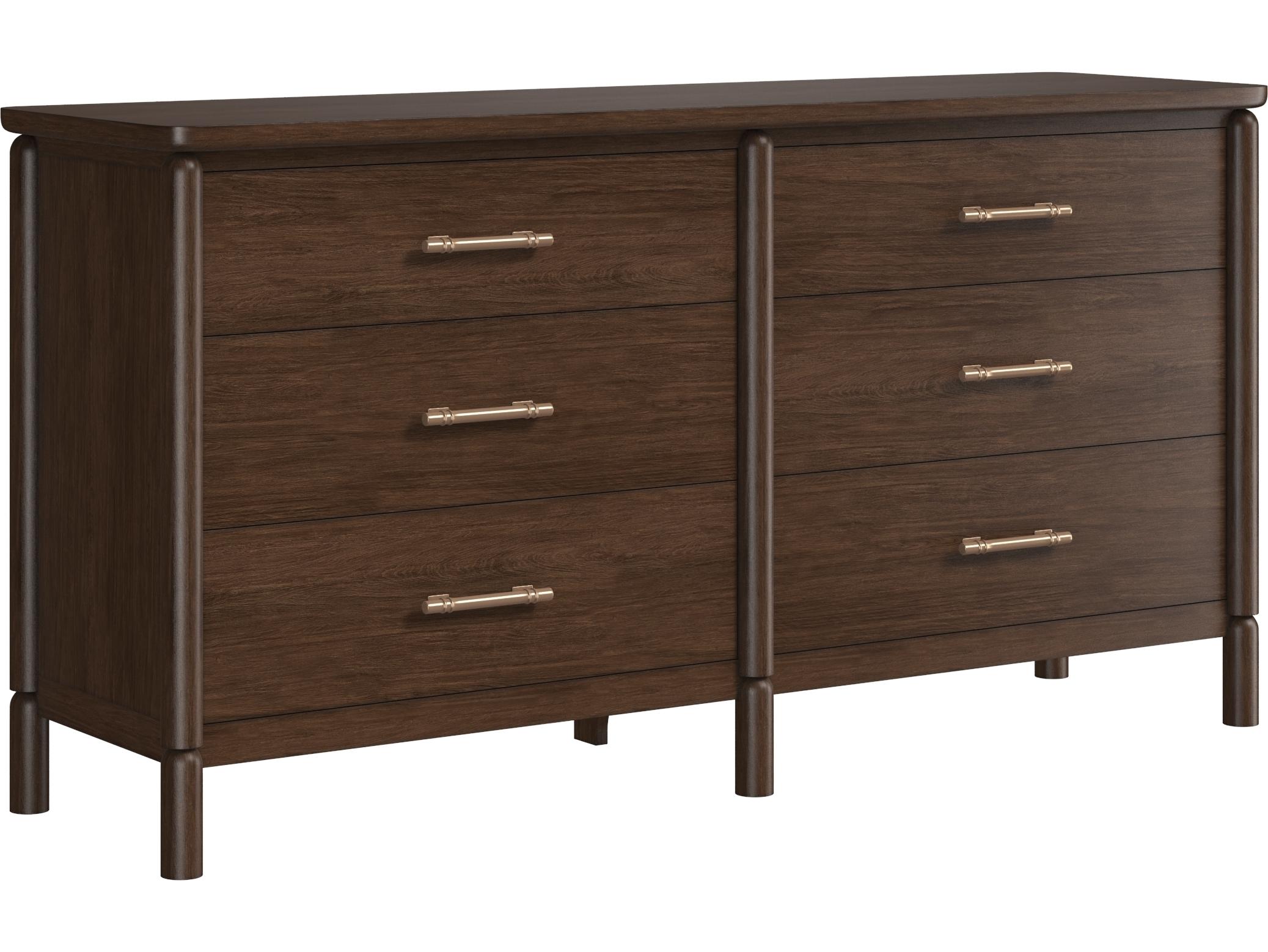 A.R.T. Furniture Verge 6-Drawers Poplar Wood Double Dresser