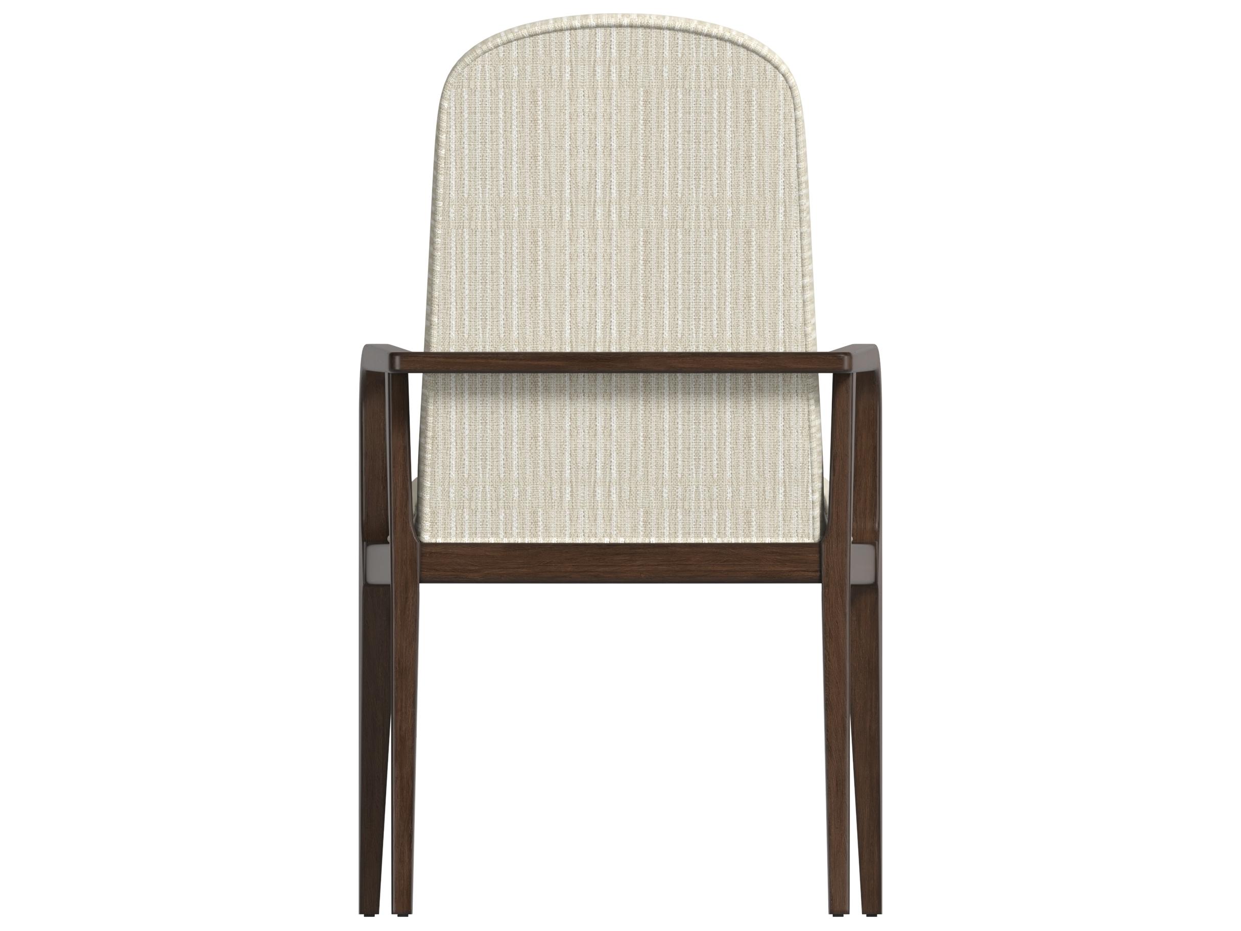 A.R.T. Furniture Verge Walnut Wood Brown Upholstered Arm Dining Chair