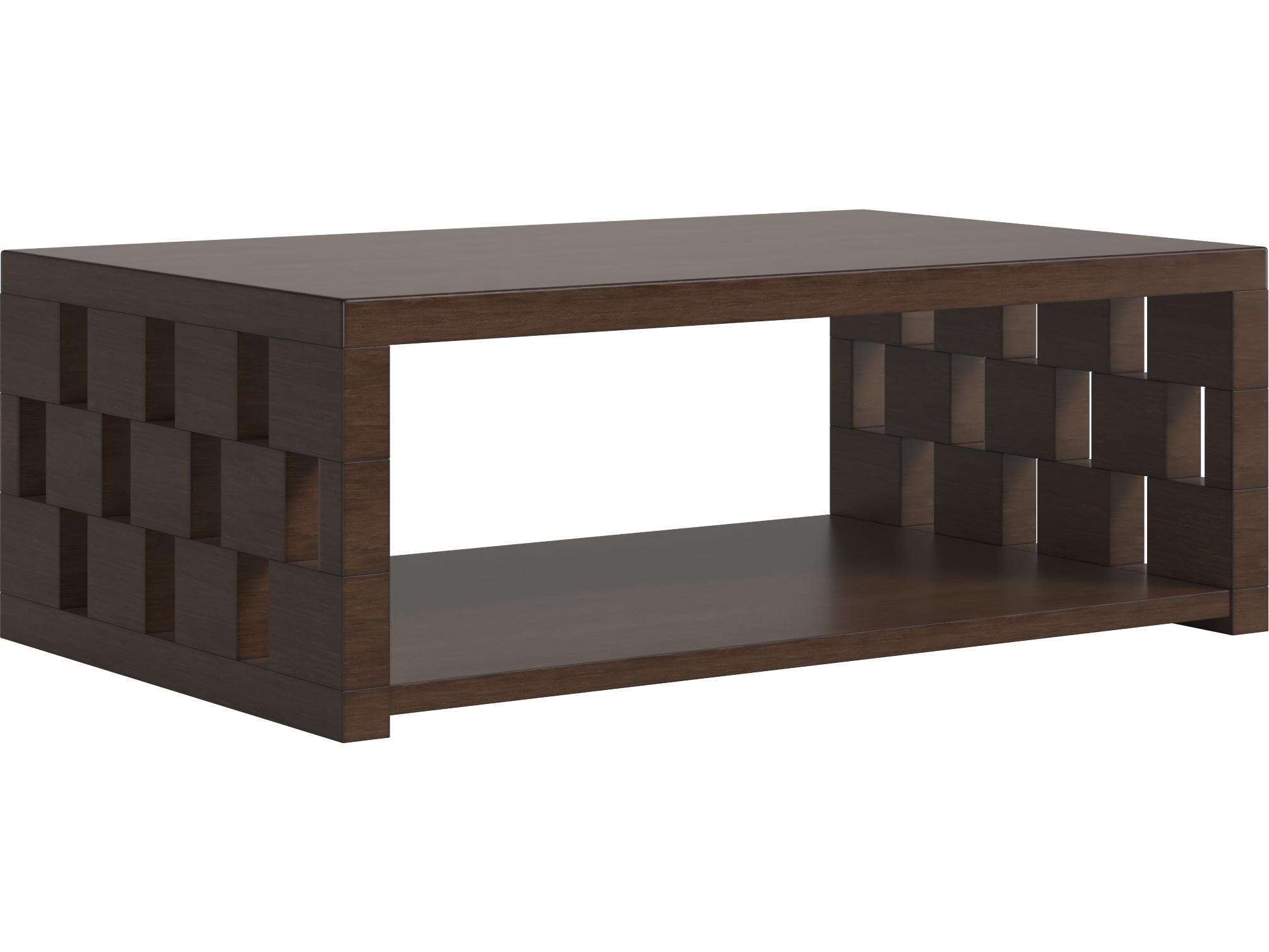 A.R.T. Furniture Verge Rectangular Wood Brown Bronze Metallic Coffee Table