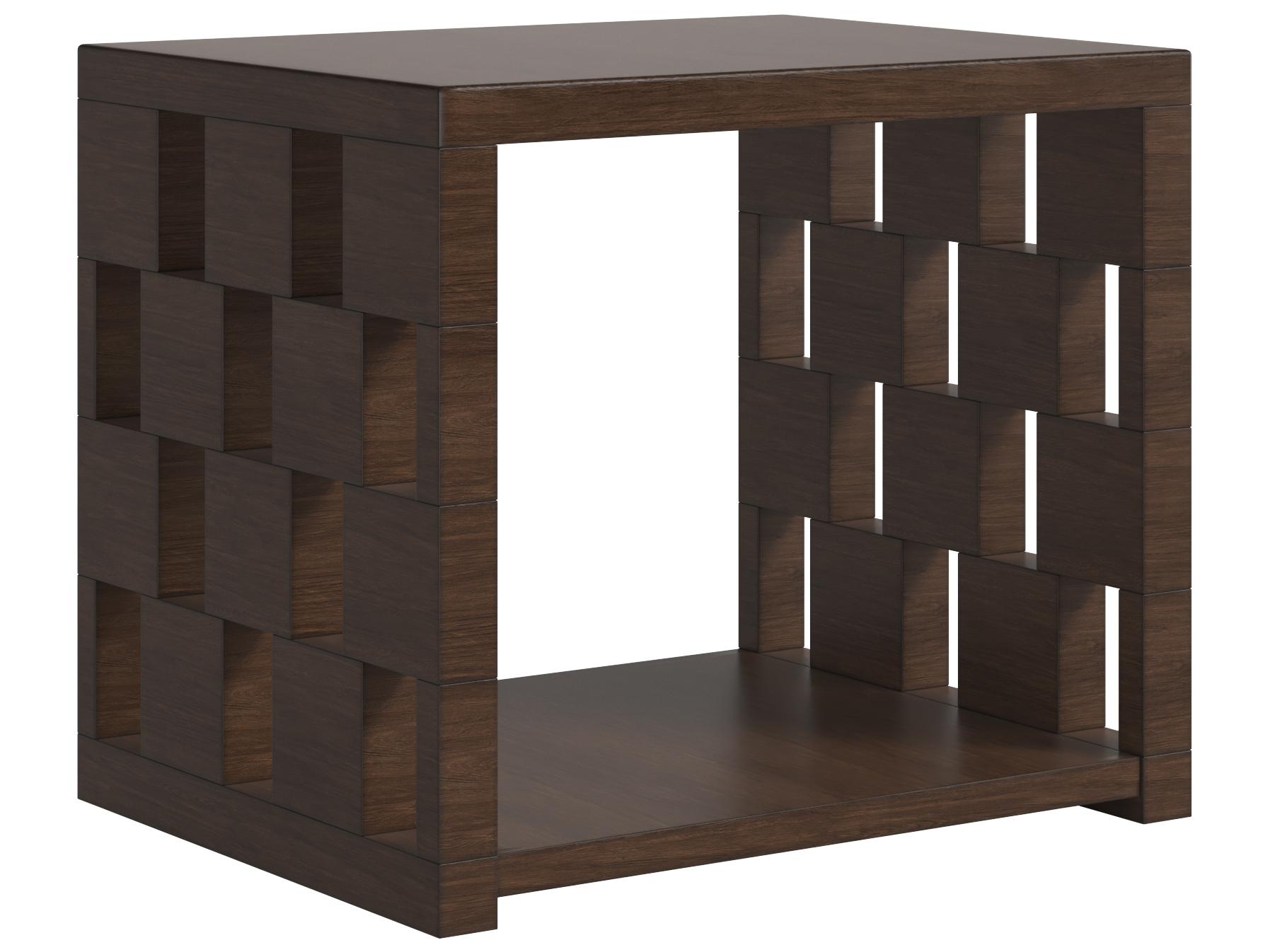 A.R.T. Furniture Verge Rectangular Wood Brown Handcrated Walnut End Table