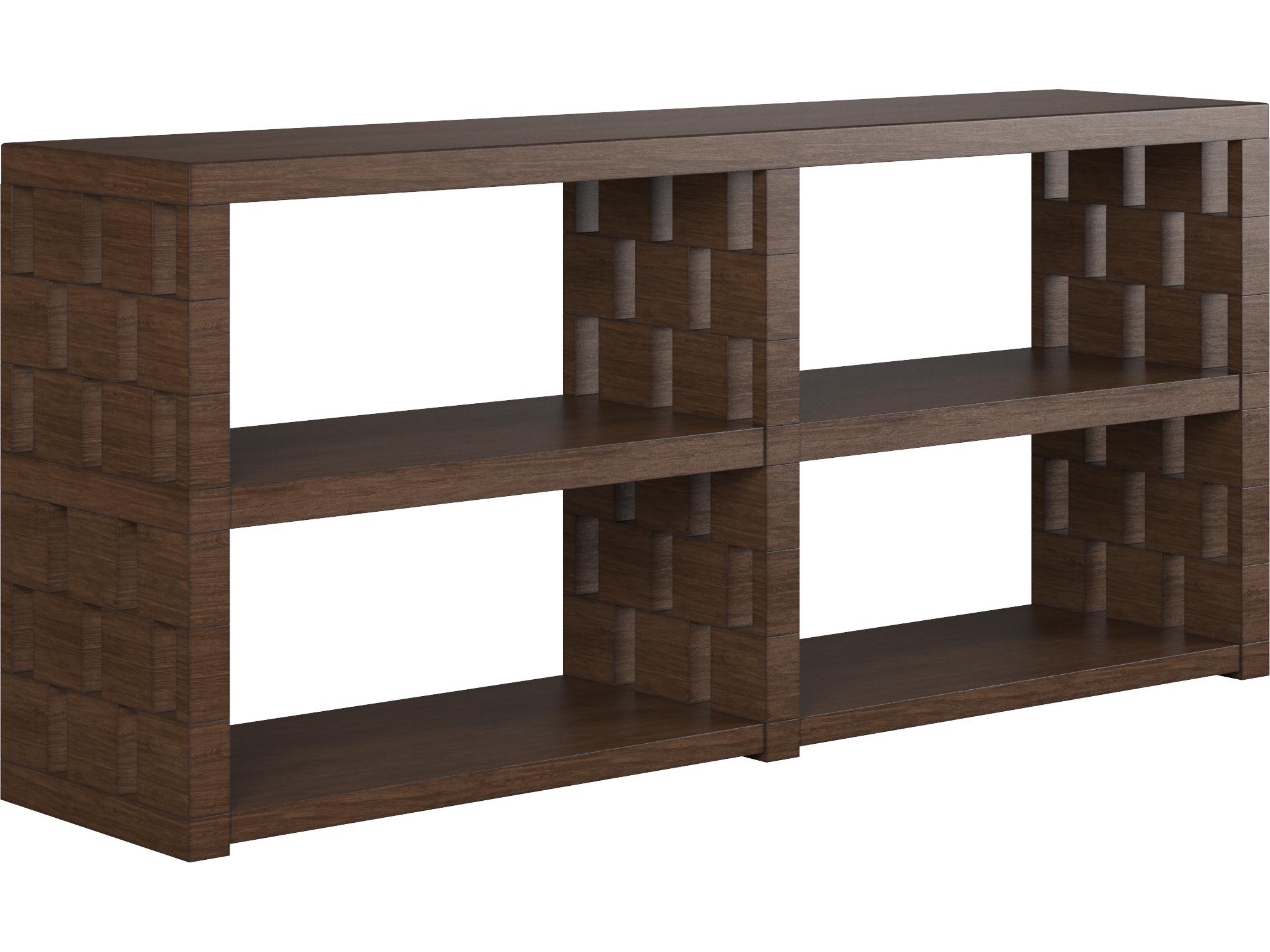 A.R.T. Furniture Verge Rectangular Wood Brown Handcrated Walnut Console Table