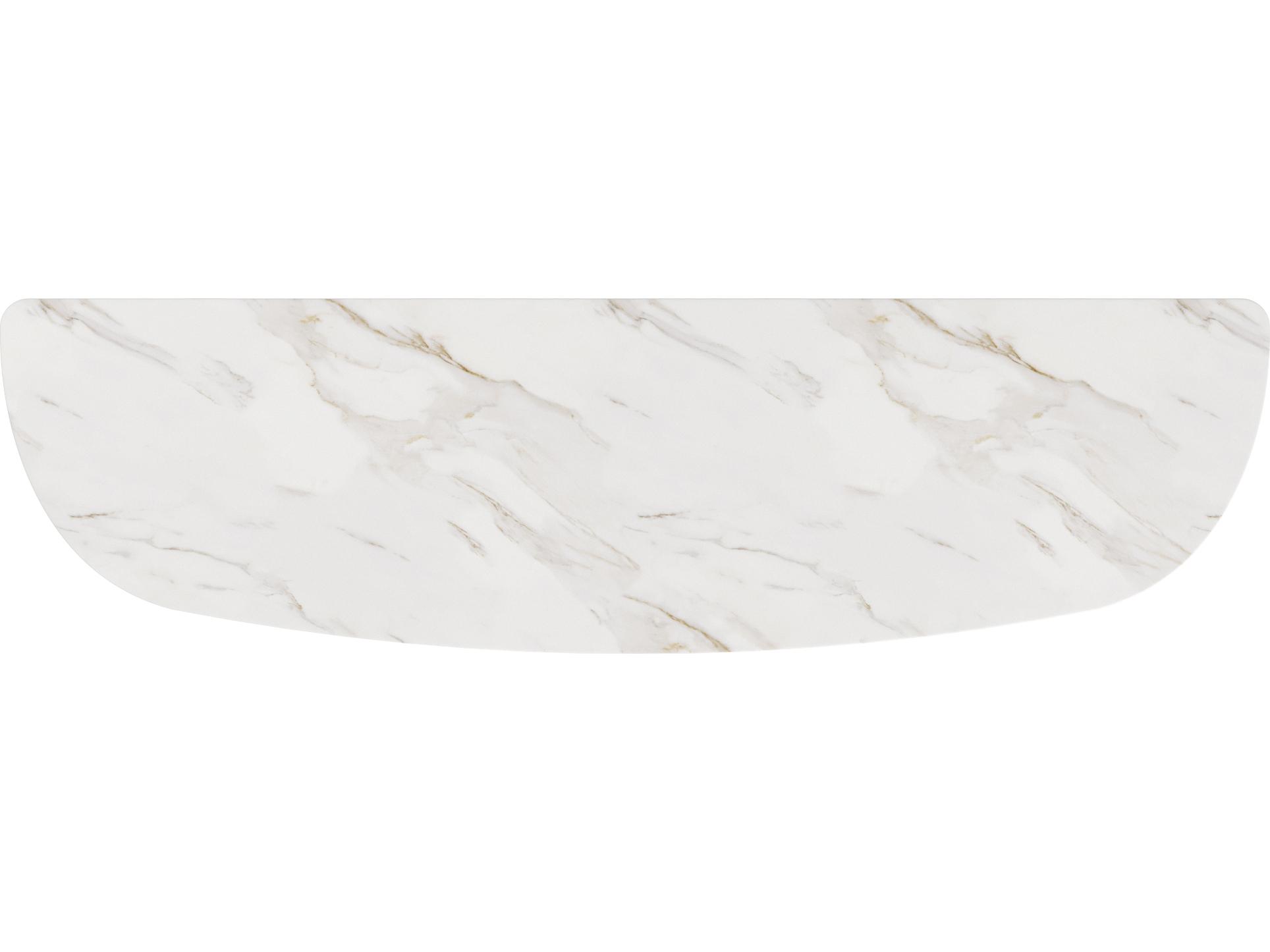 A.R.T. Furniture Verge Marble White Bronze Metallic Console Table